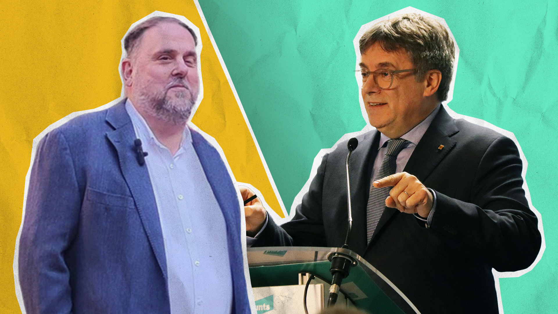 Oriol Junqueras i Carles Puigdemont.