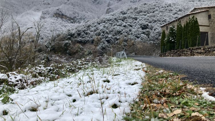 La nevada a la collada de Bracons