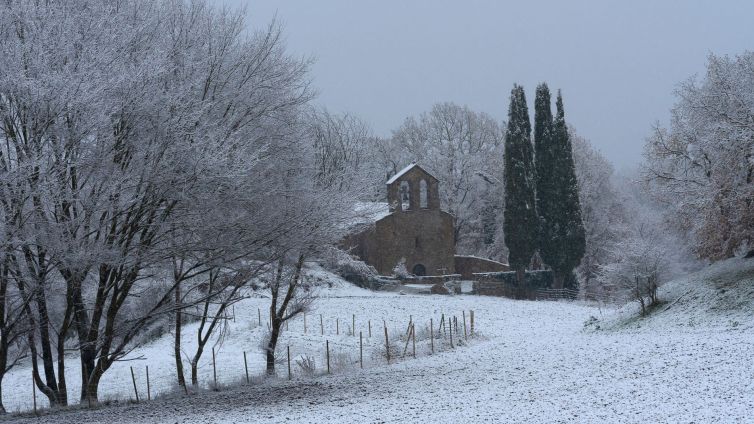 La nevada ha enfarinat Rupit, Pruït i Tavertet