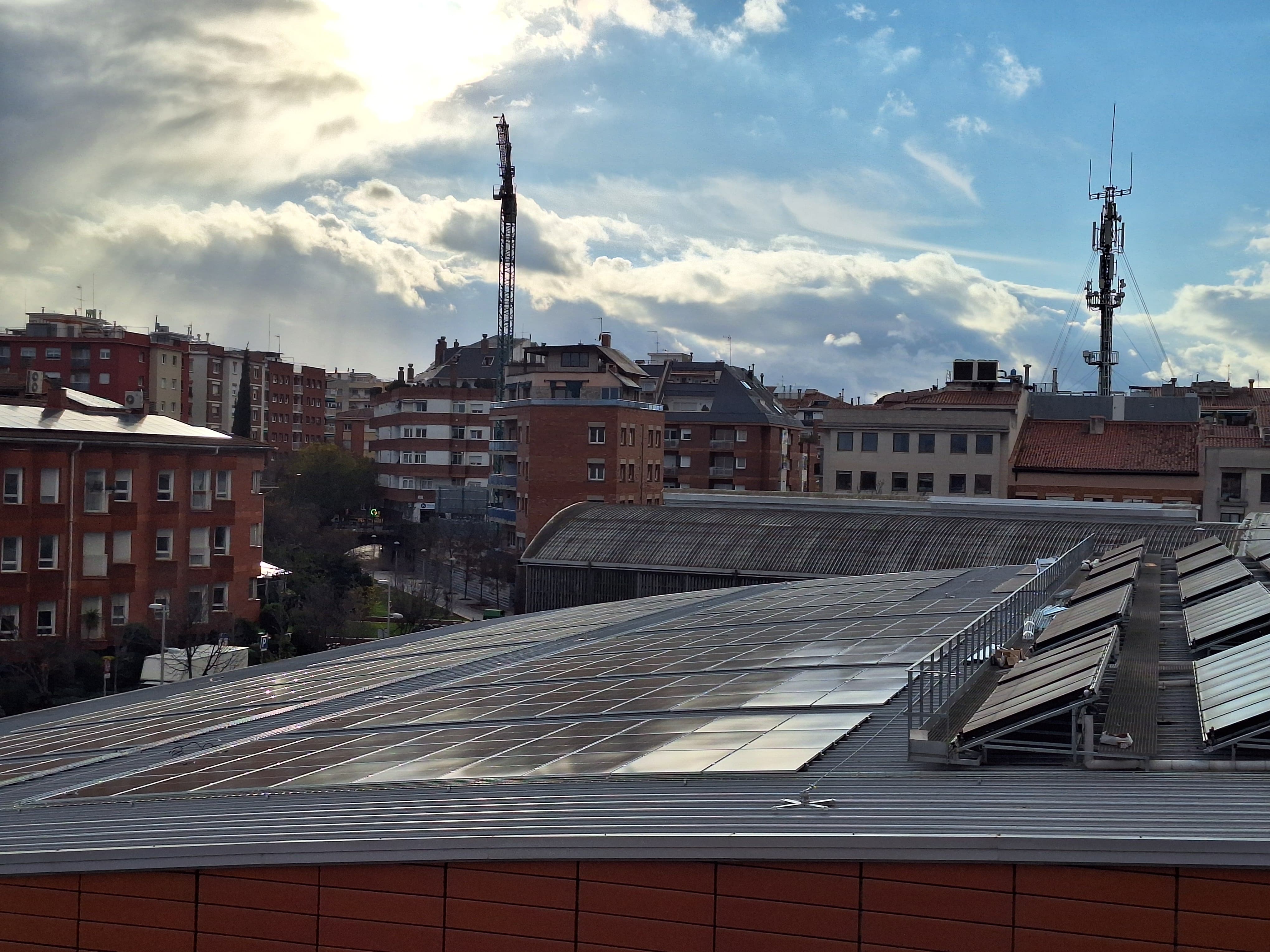 Una de les noves instal·lacions fotovoltàiques de Sant Cugat