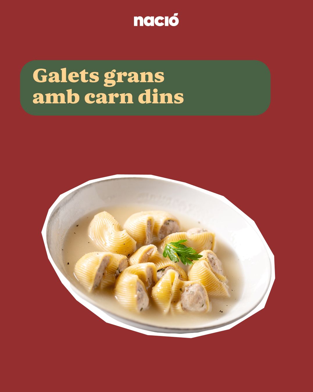 Galets grans amb carn dins