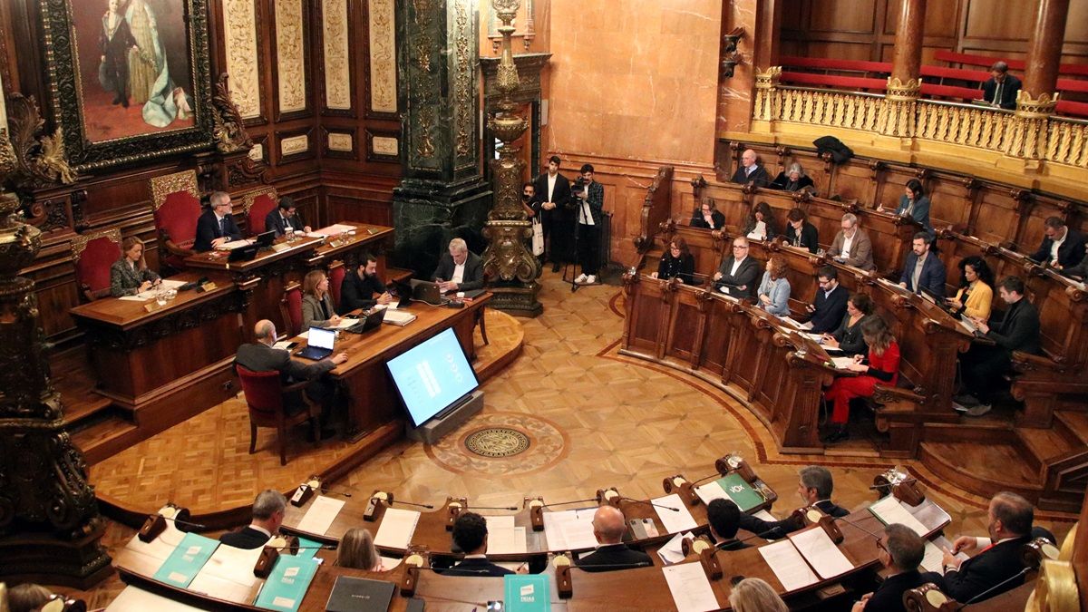 Imatge d'arxiu del ple de l'Ajuntament de Barcelona