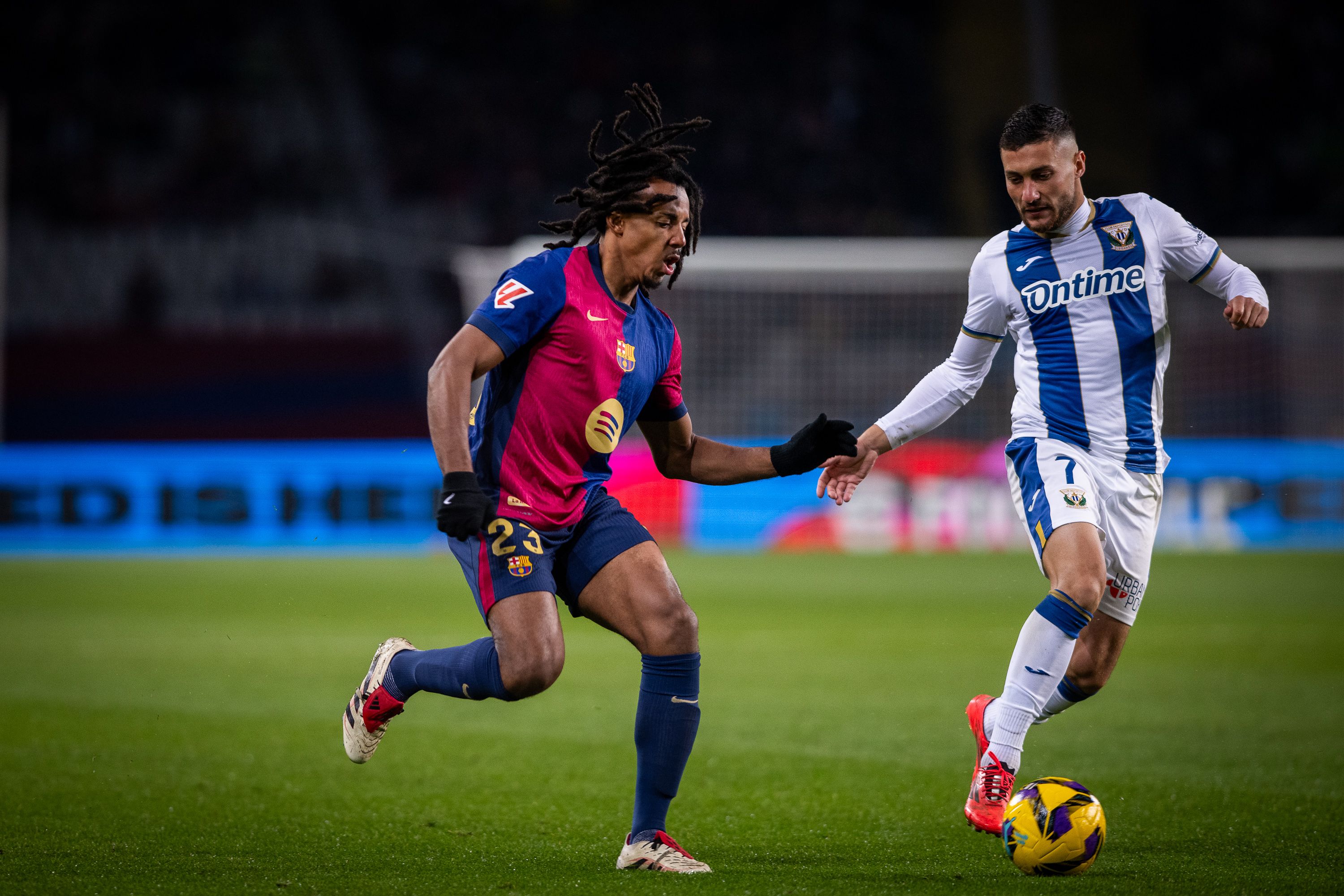 Koundé, durant el partit contra el Leganés