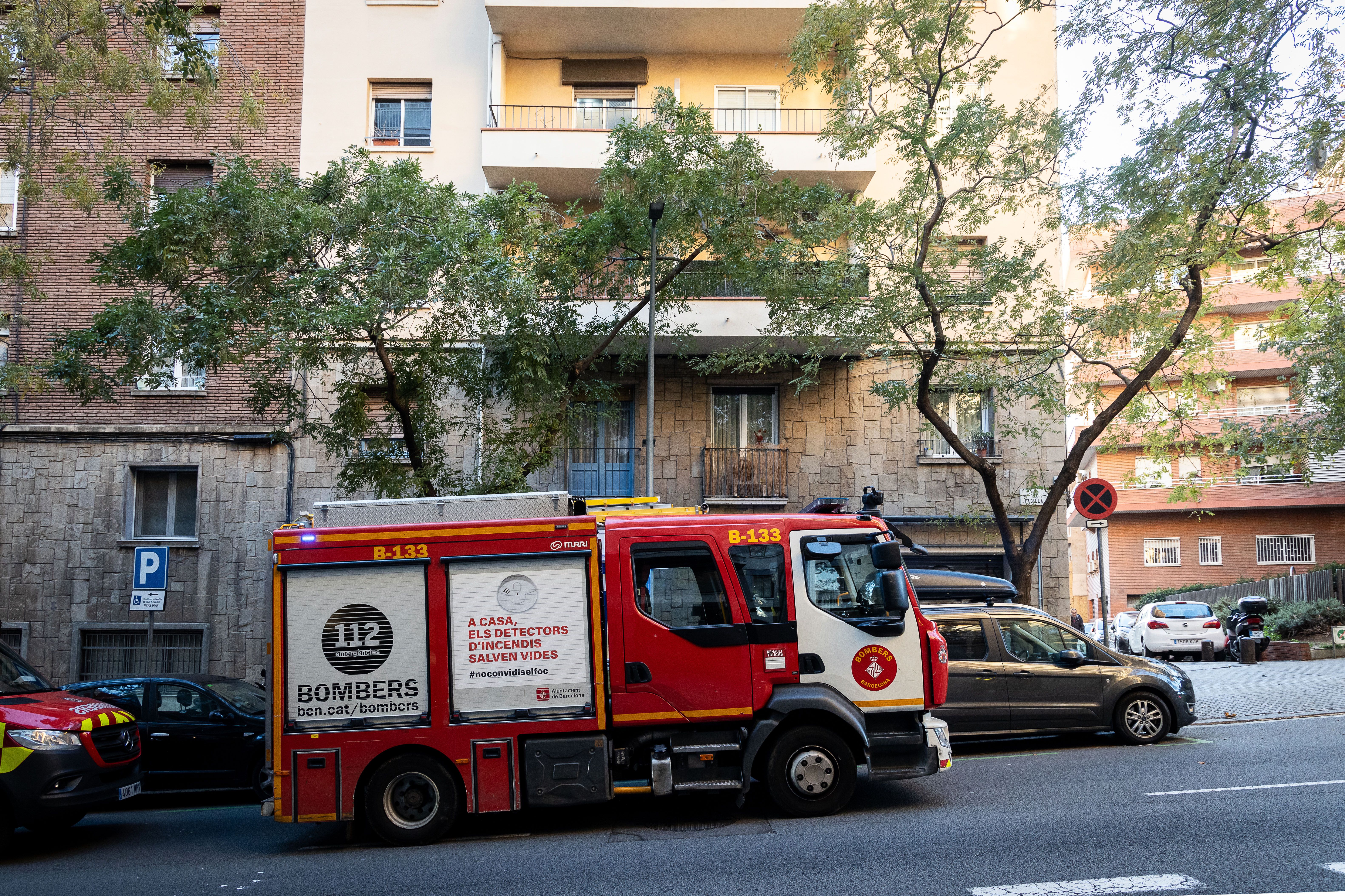 Un camió dels Bombers de Barcelona, en una imatge d'arxiu