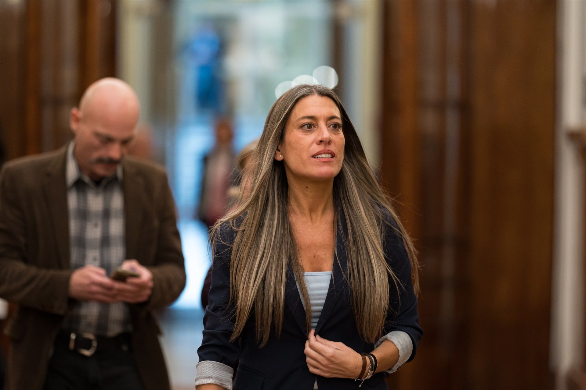 Míriam Nogueras, cap de files de Junts a Madrid, en una imatge d'arxiu al Congrés dels Diputats.