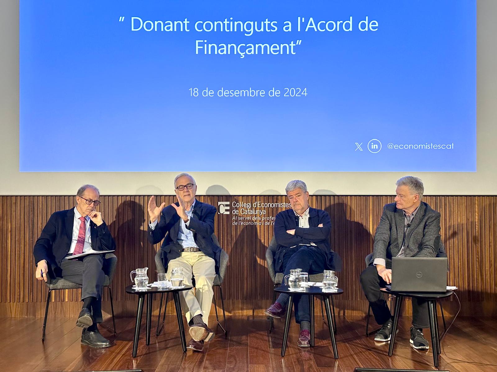 Albert Carreras, Miquel Puig, Guillem López-Casasnovas i Josep Reyner, al CEC.