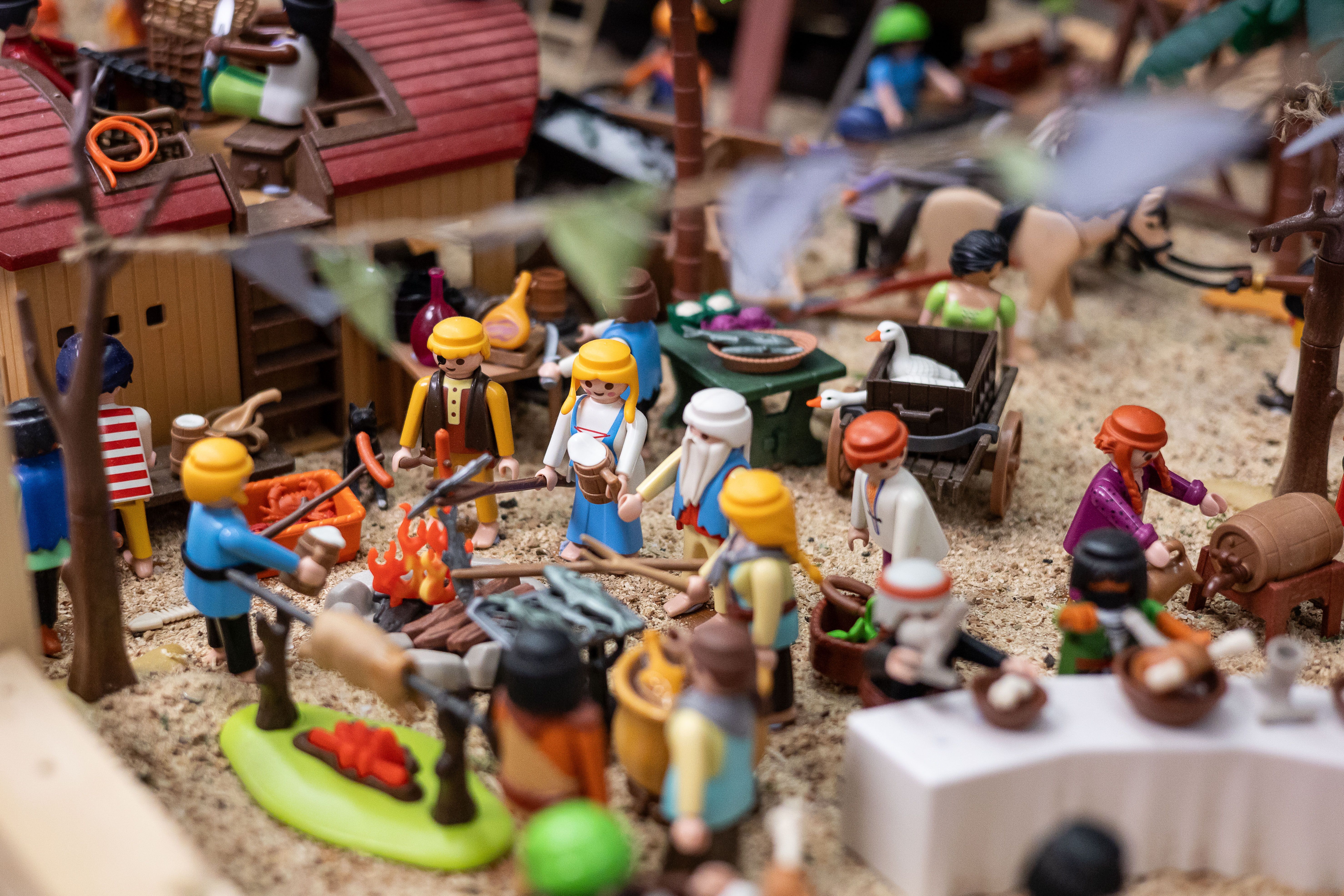 Escena del pessebre de Playmobil