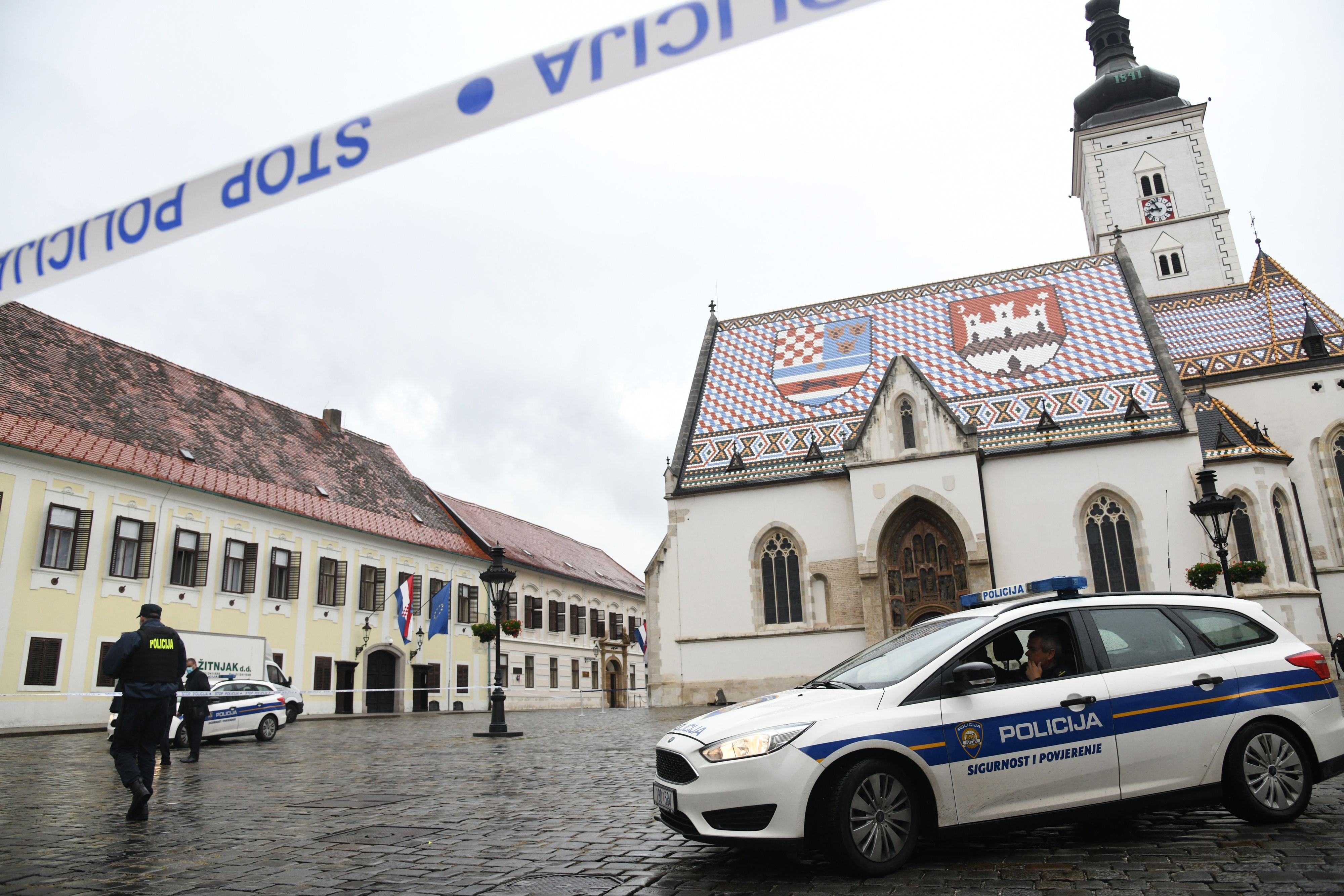 Operatiu policial a Zagreb (Croàcia), en una imatge d'arxiu