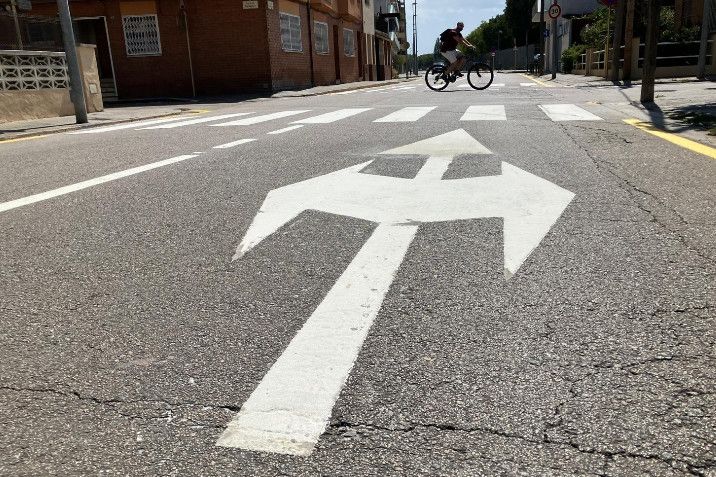 Un carril bici a Salt