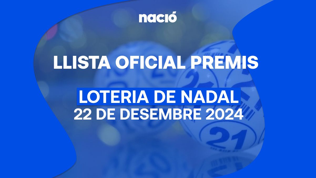 Llista Oficial de tots els números premiats a la Loteria Nadal 2024