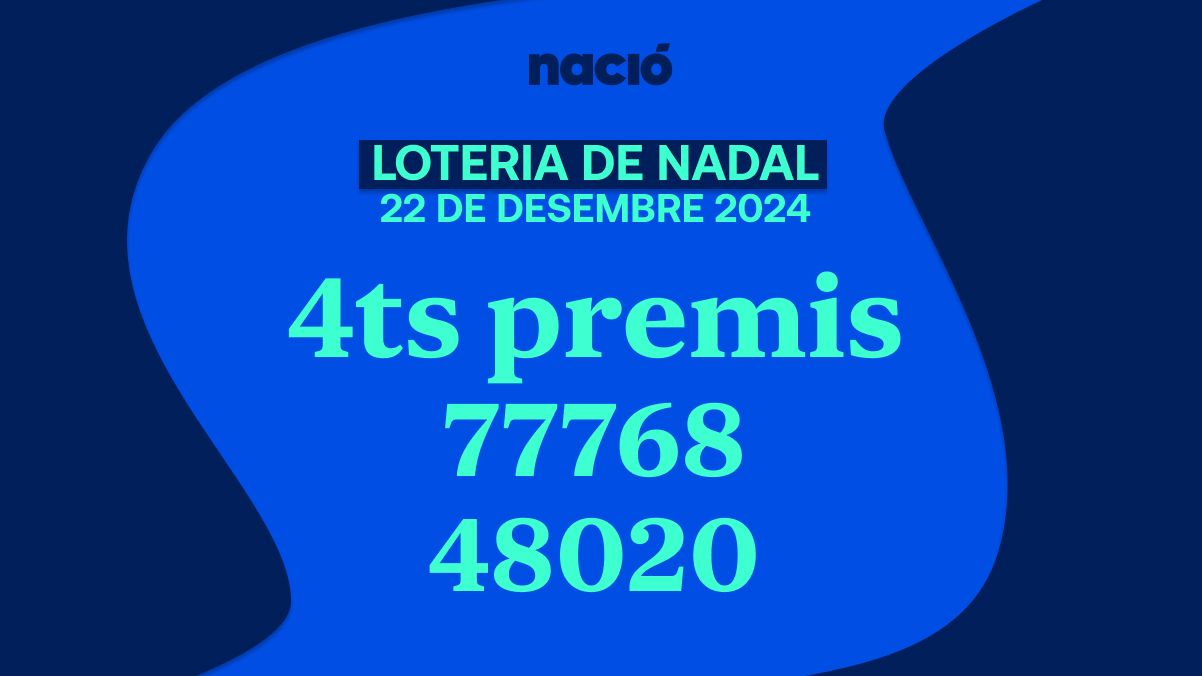 Els dos quarts premis de la loteria de Nadal d'aquest 2024