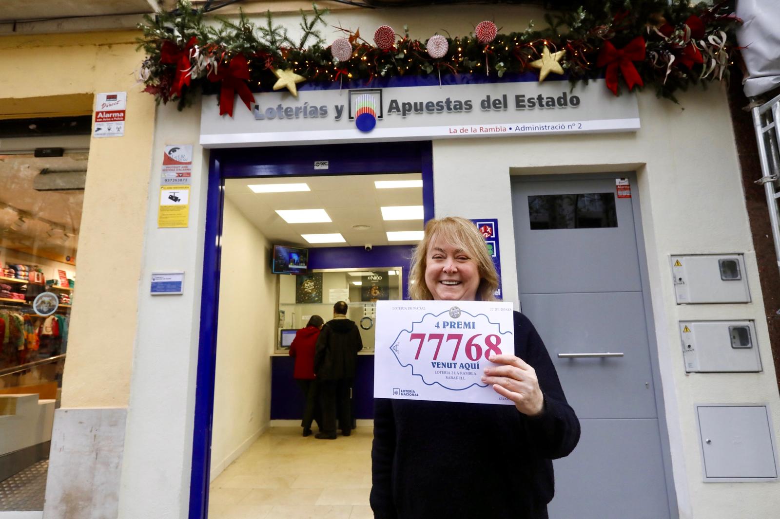 Quart premi de la loteria de Nadal a Sabadell