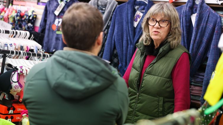 Mariona Casadellà, durant l'entrevista amb NacióGarrotxa