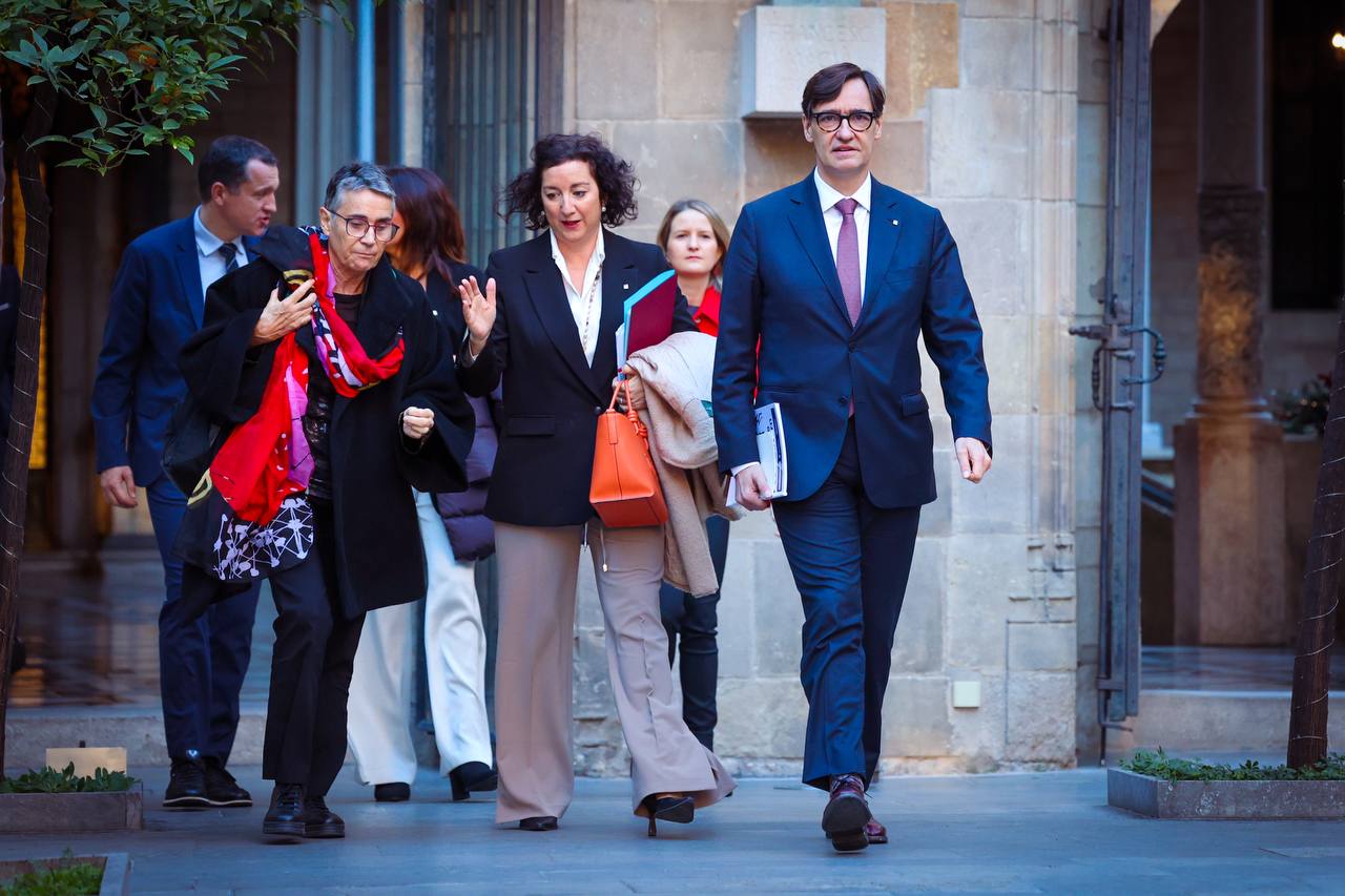 Salvador Illa, aquest dilluns a la reunió del consell executiu.