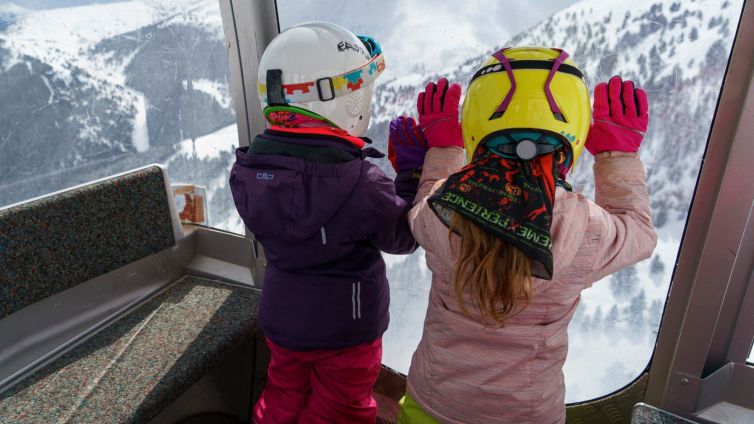 Veure la neu per primera vegada és una experiència única Foto: La Molina