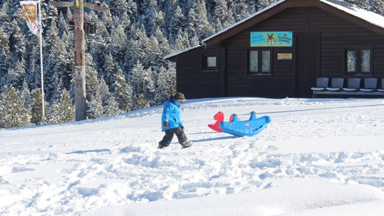 El Parc Lúdic d'Espot Esquí compta amb pistes especials per a trineus Foto: Espot Esquí