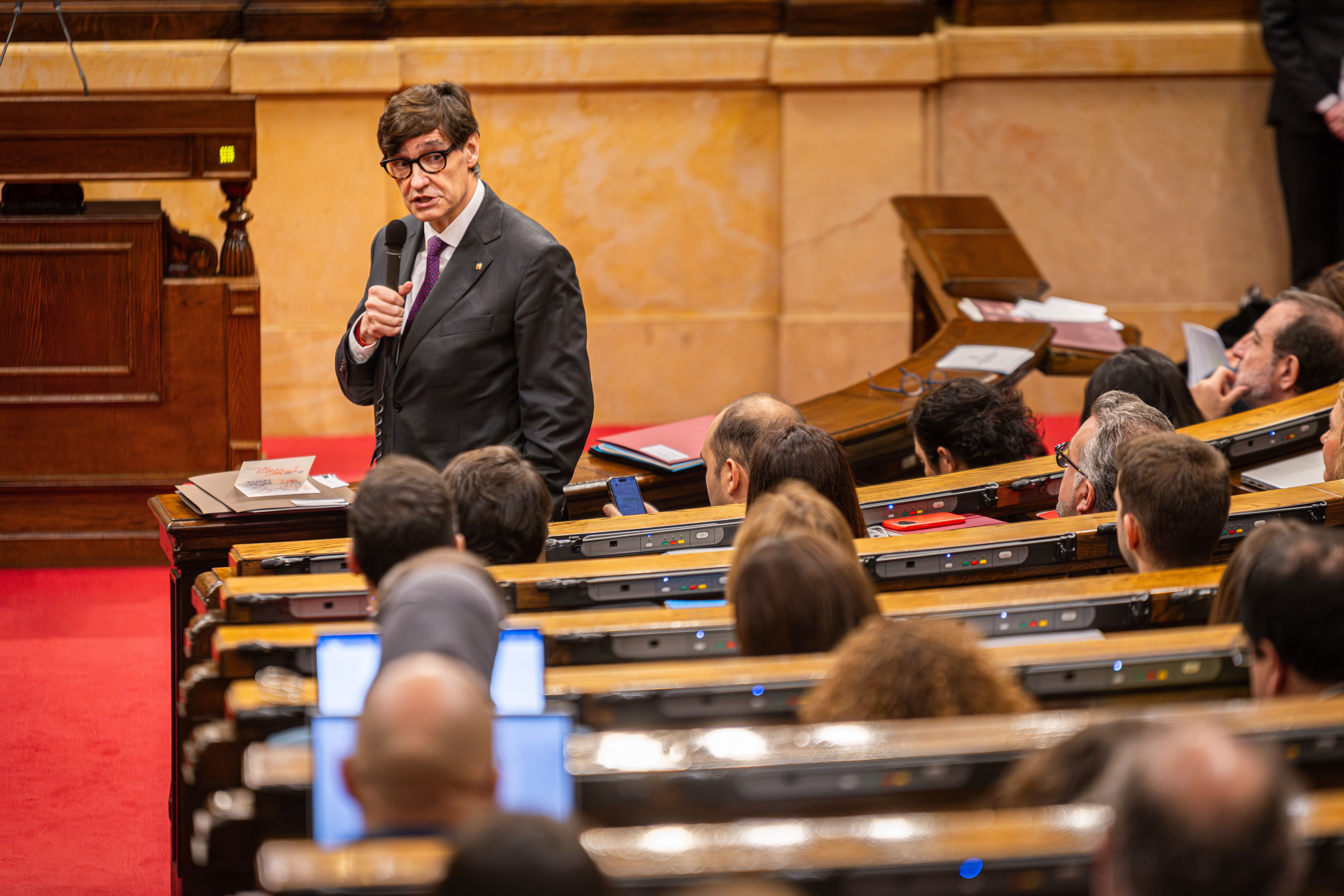 Salvador Illa, en imatge d'arxiu al Parlament