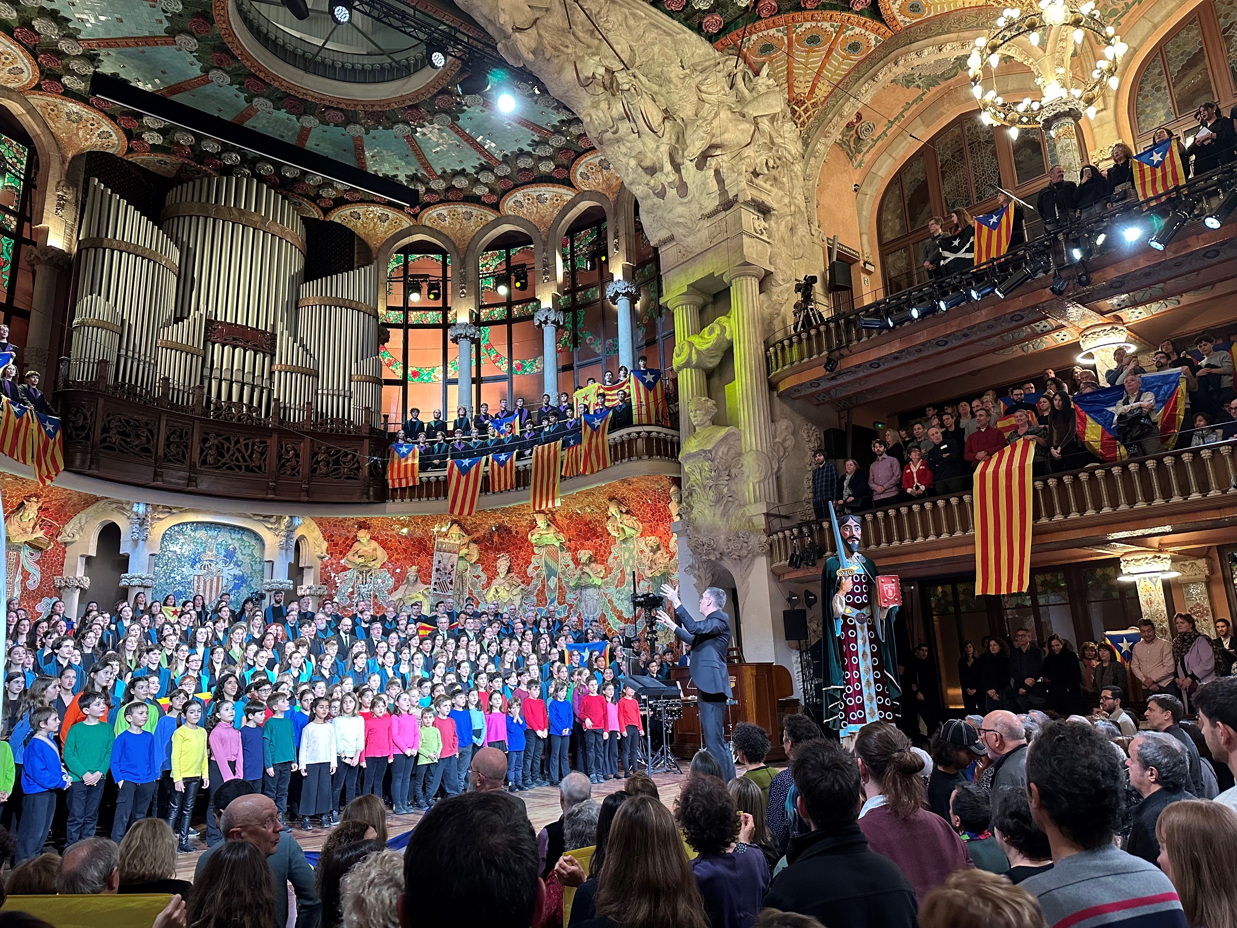 Estelades al concert de Sant Esteve del Palau de la Música 2024