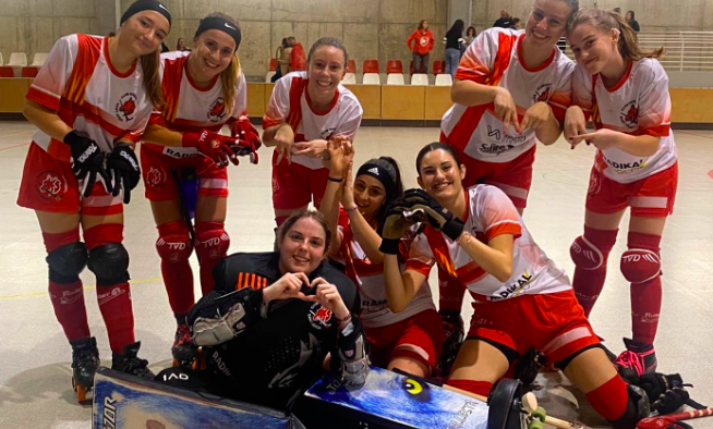 L'equip femení d'hoquei de Sant Jordi Desvalls