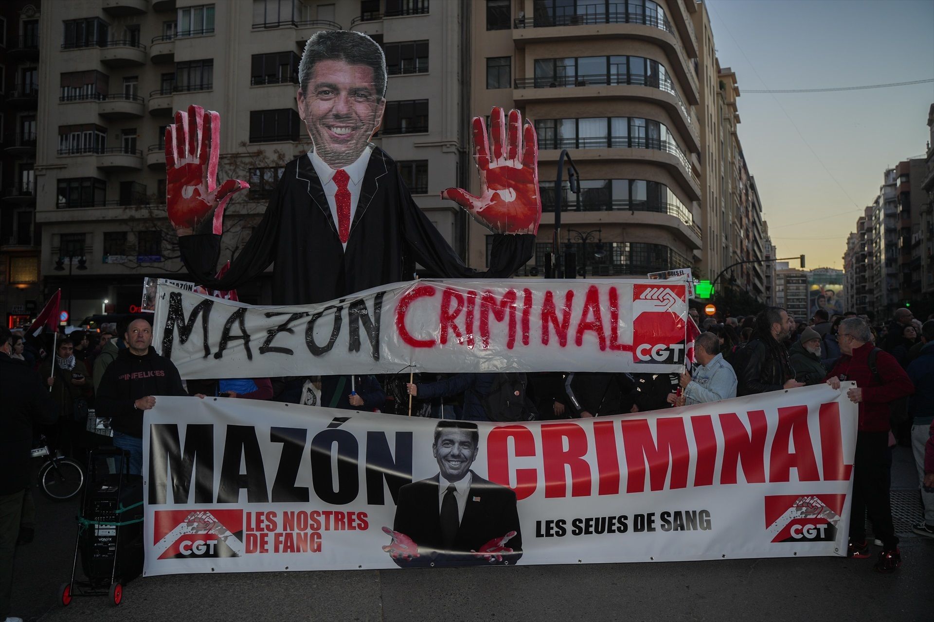 "Mazón criminal" ha tornat a ser un dels lemes principals de la manifestació