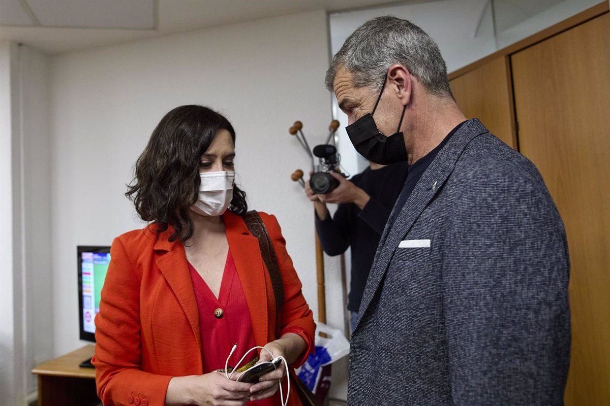 Toni Cantó en un acte a Madrid amb Isabel Díaz Ayuso