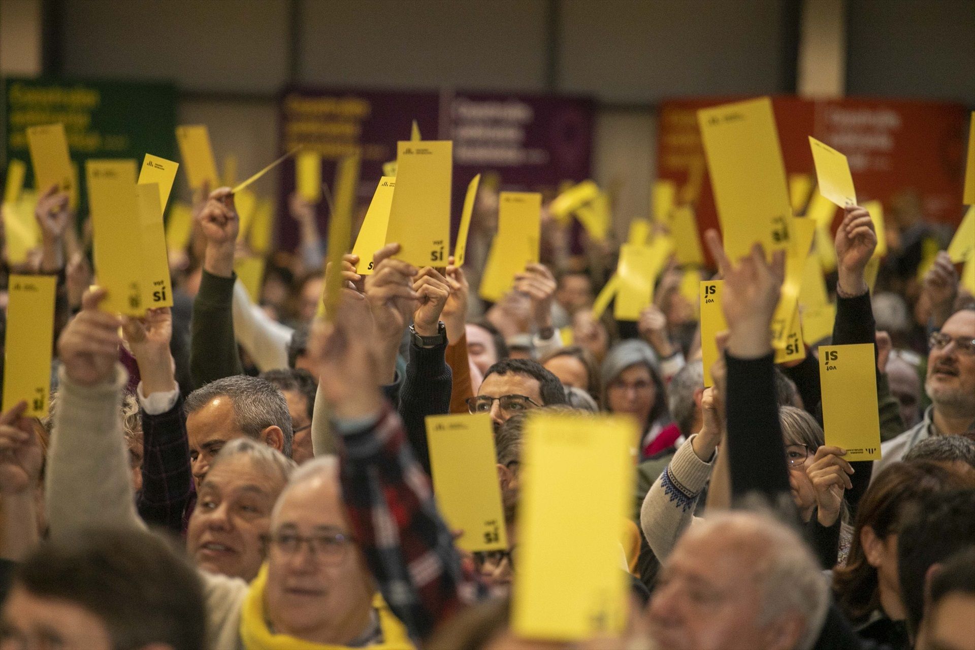 Militants d'ERC, a l'últim congrés nacional el 2023