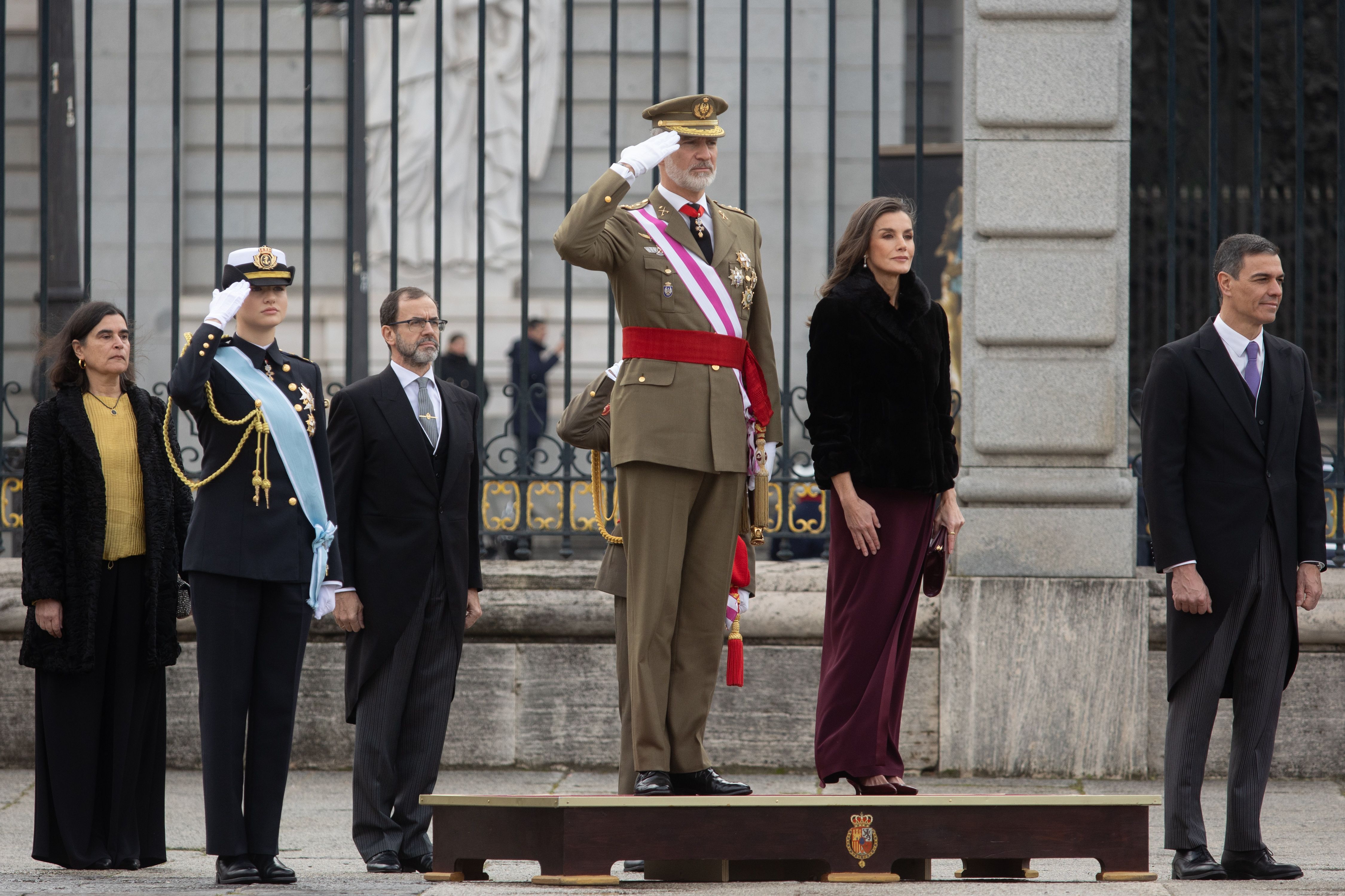 Felip VI en l'acte de la Pasqua Militar