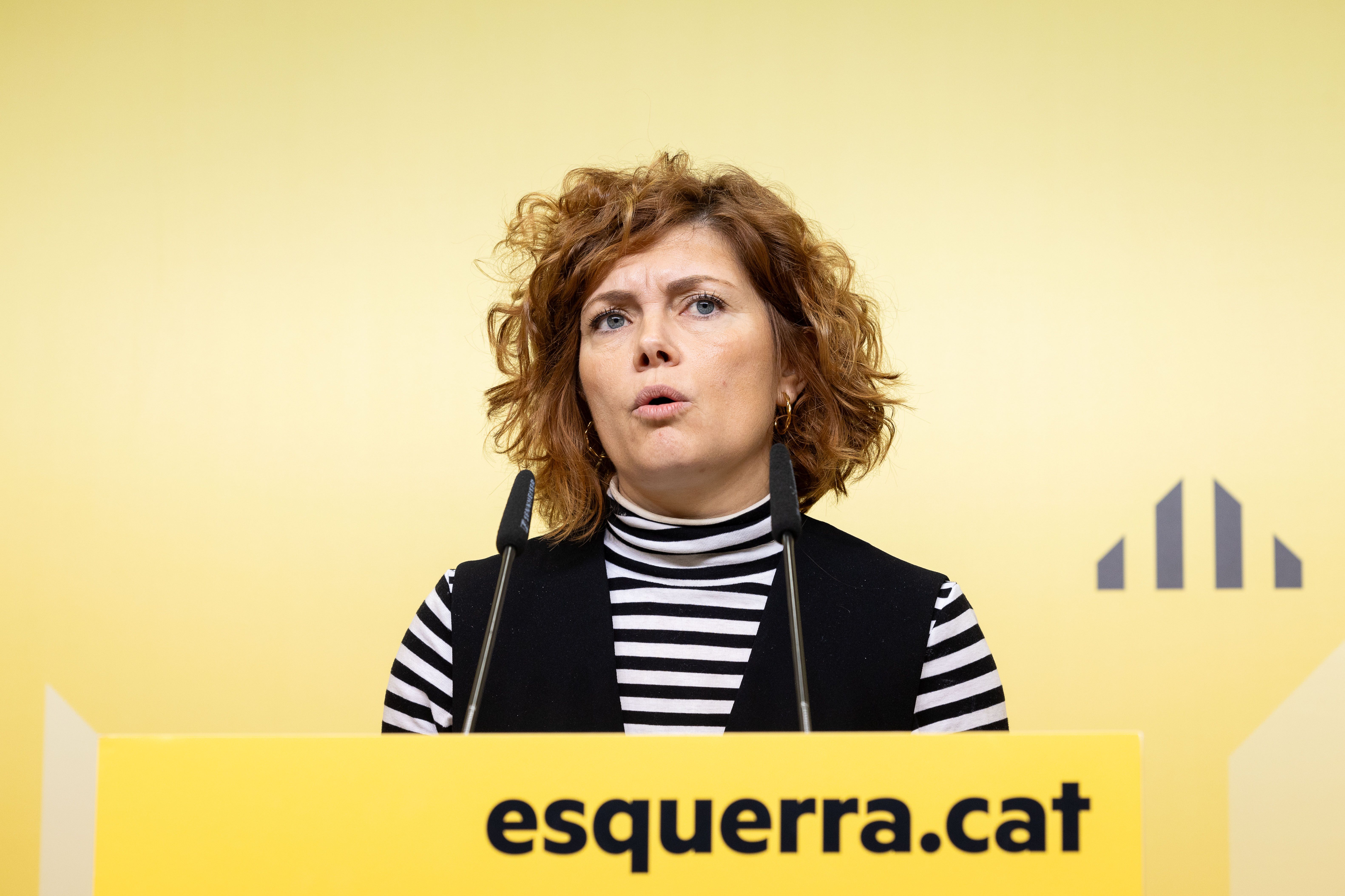 La portaveu i secretària general d'ERC, Elisenda Alamany.