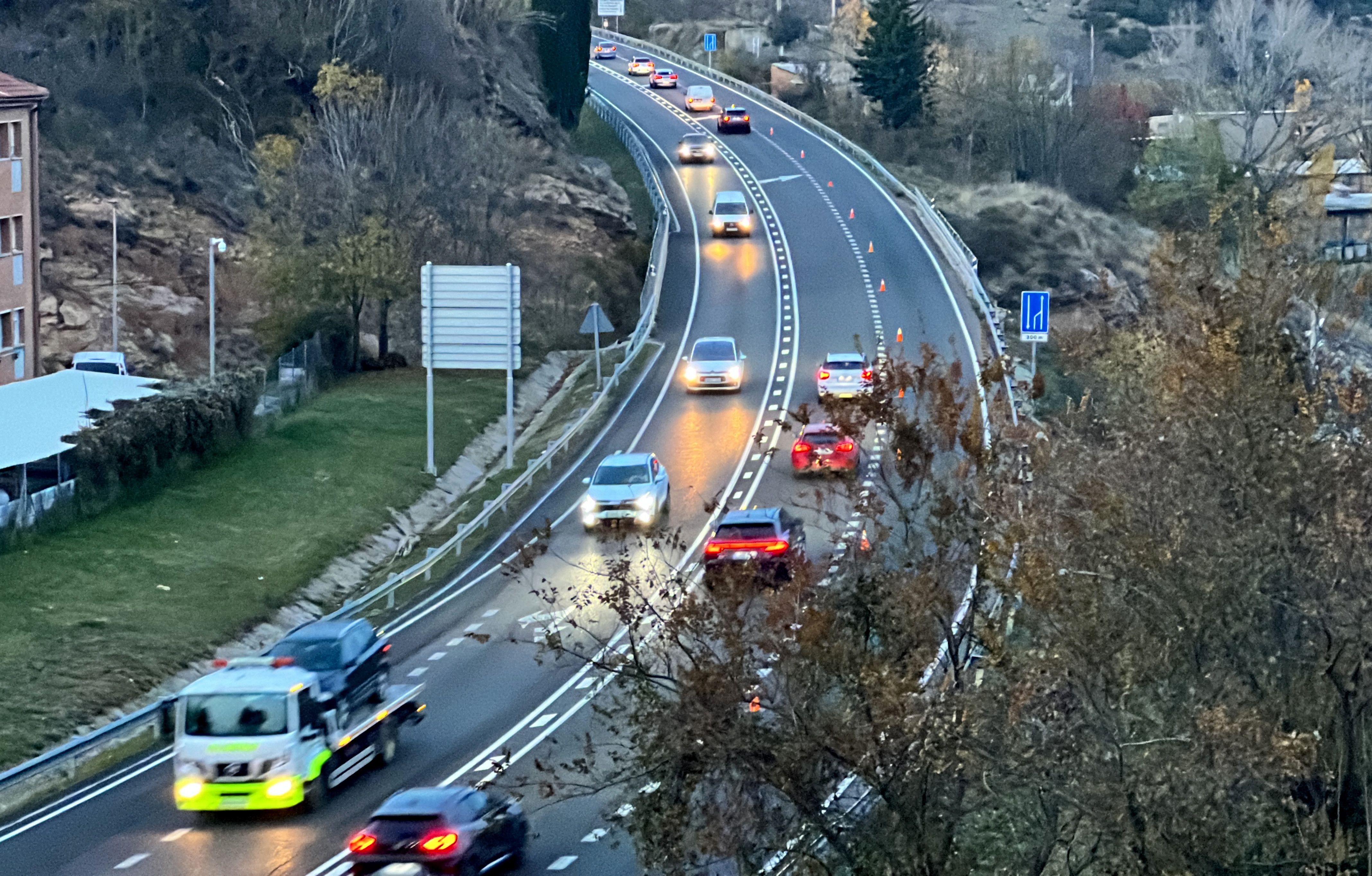 La C-16 al seu pas pel Berguedà