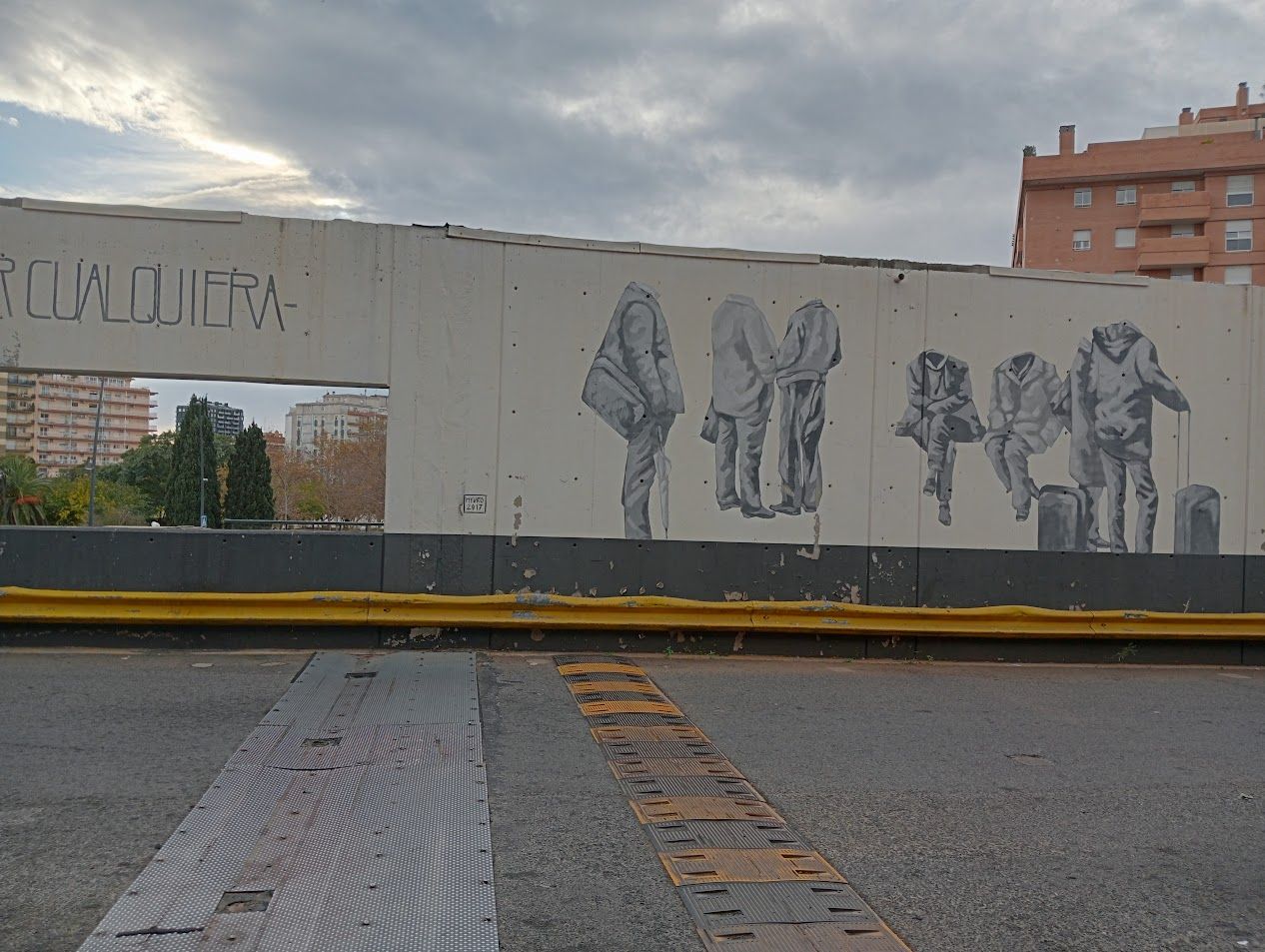 Mural a l'estació de bus de Tarragona