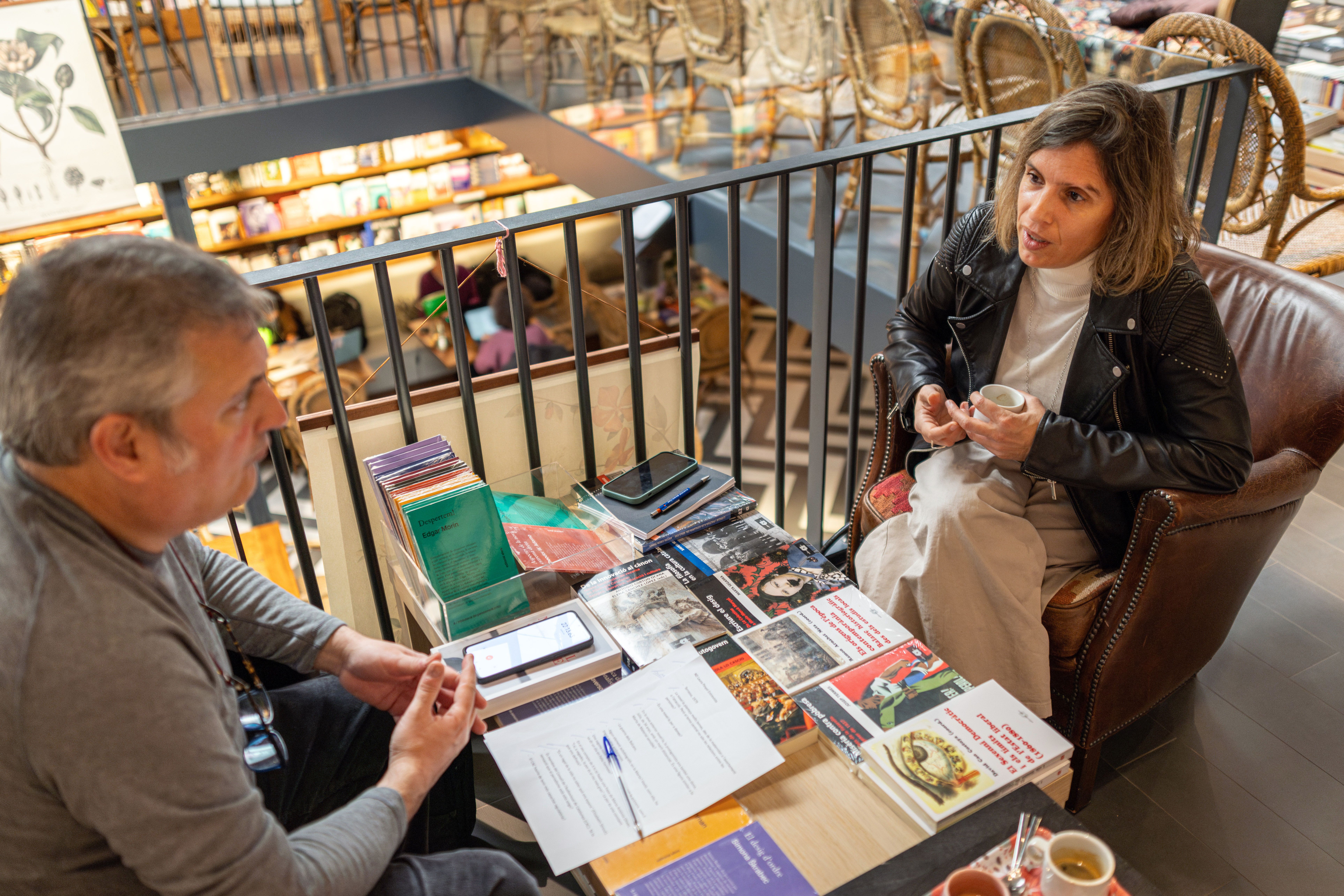 Laura Pinyol durant l'entrevista amb Nació