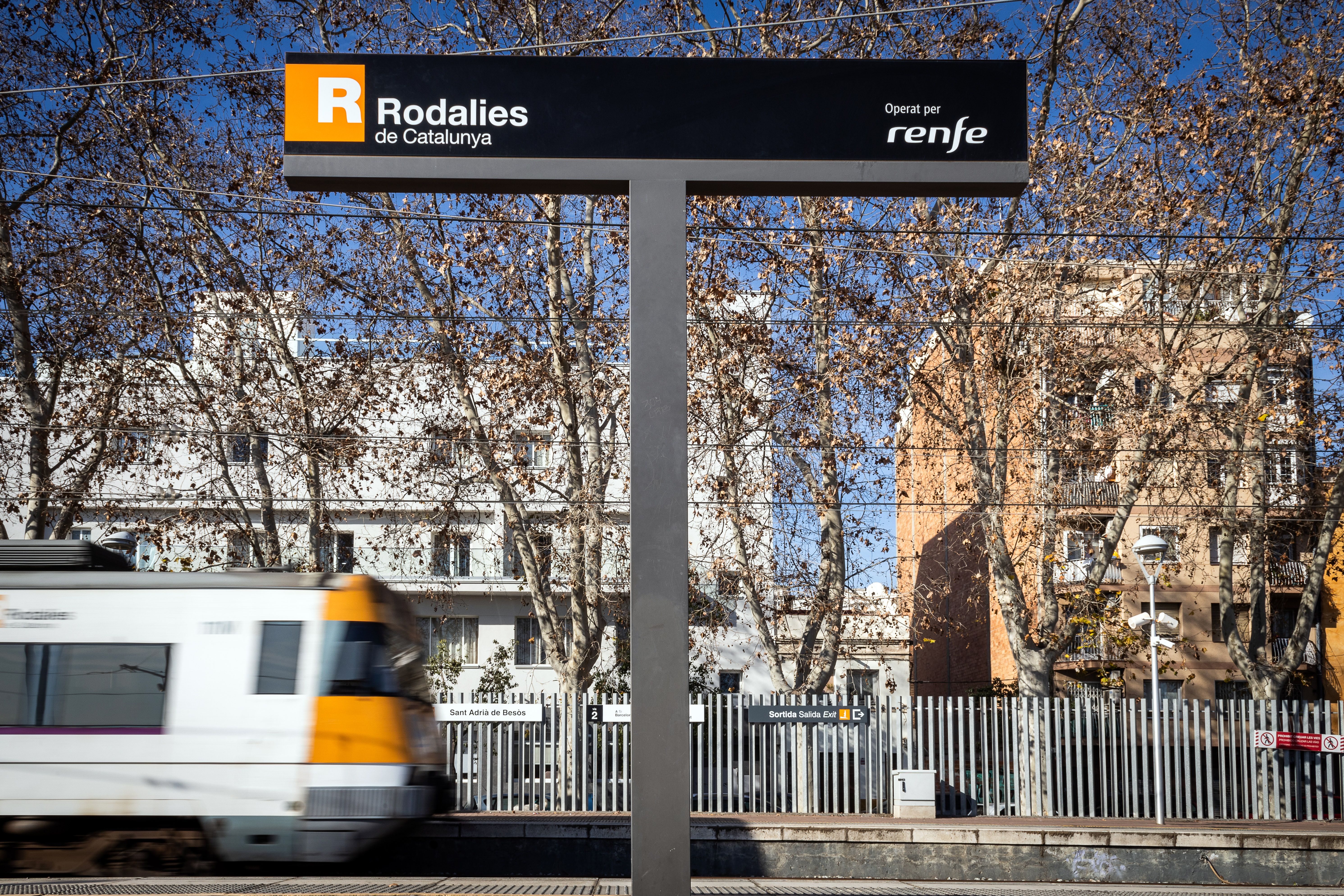 Un tren de Rodalies en una imatge d'arxiu