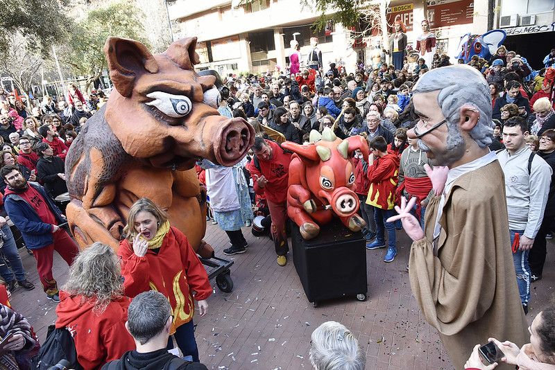 La festa major de Sant Antoni, en una imatge d'arxiu