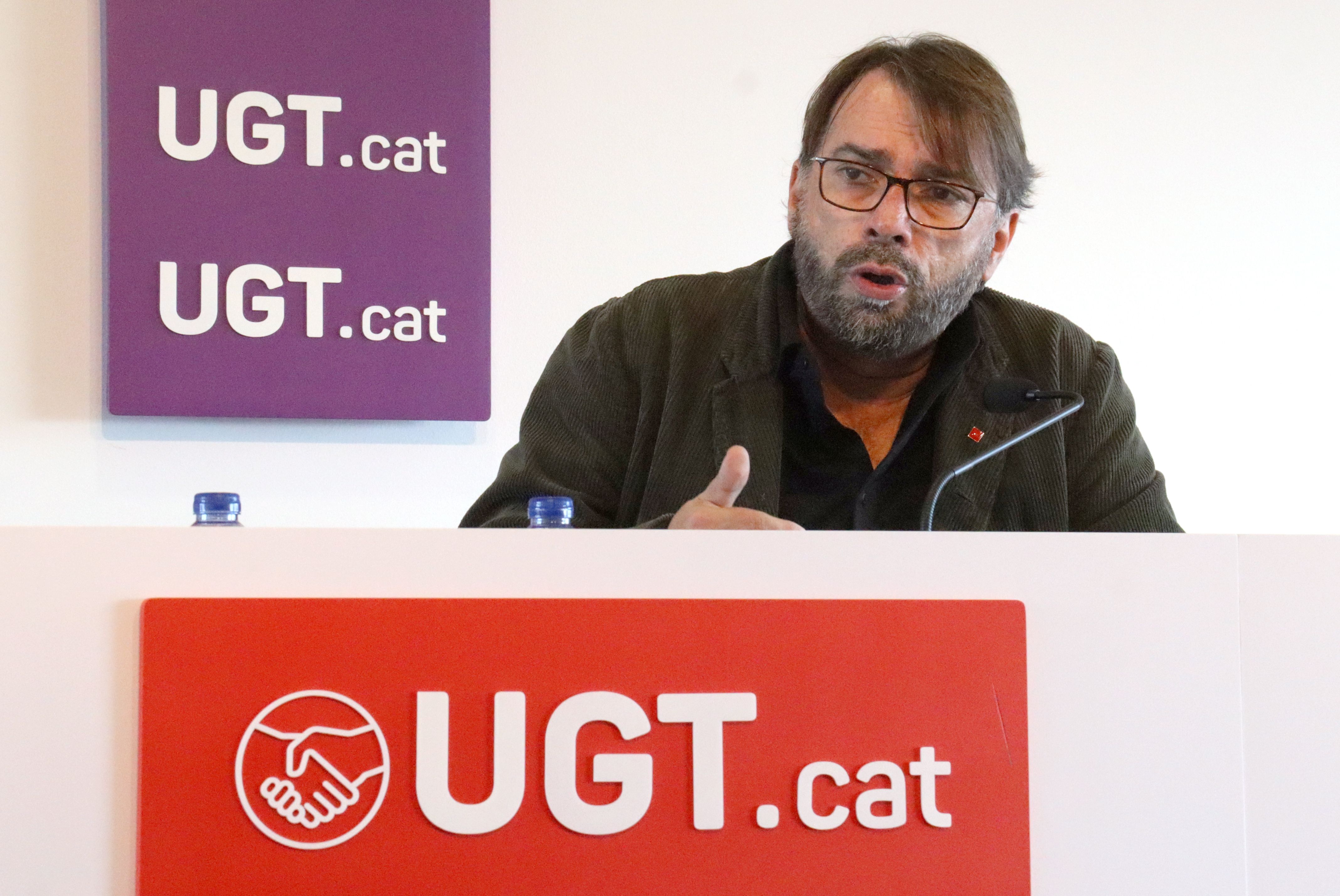 Camil Ros, secretari general d'UGT, aquest divendres.