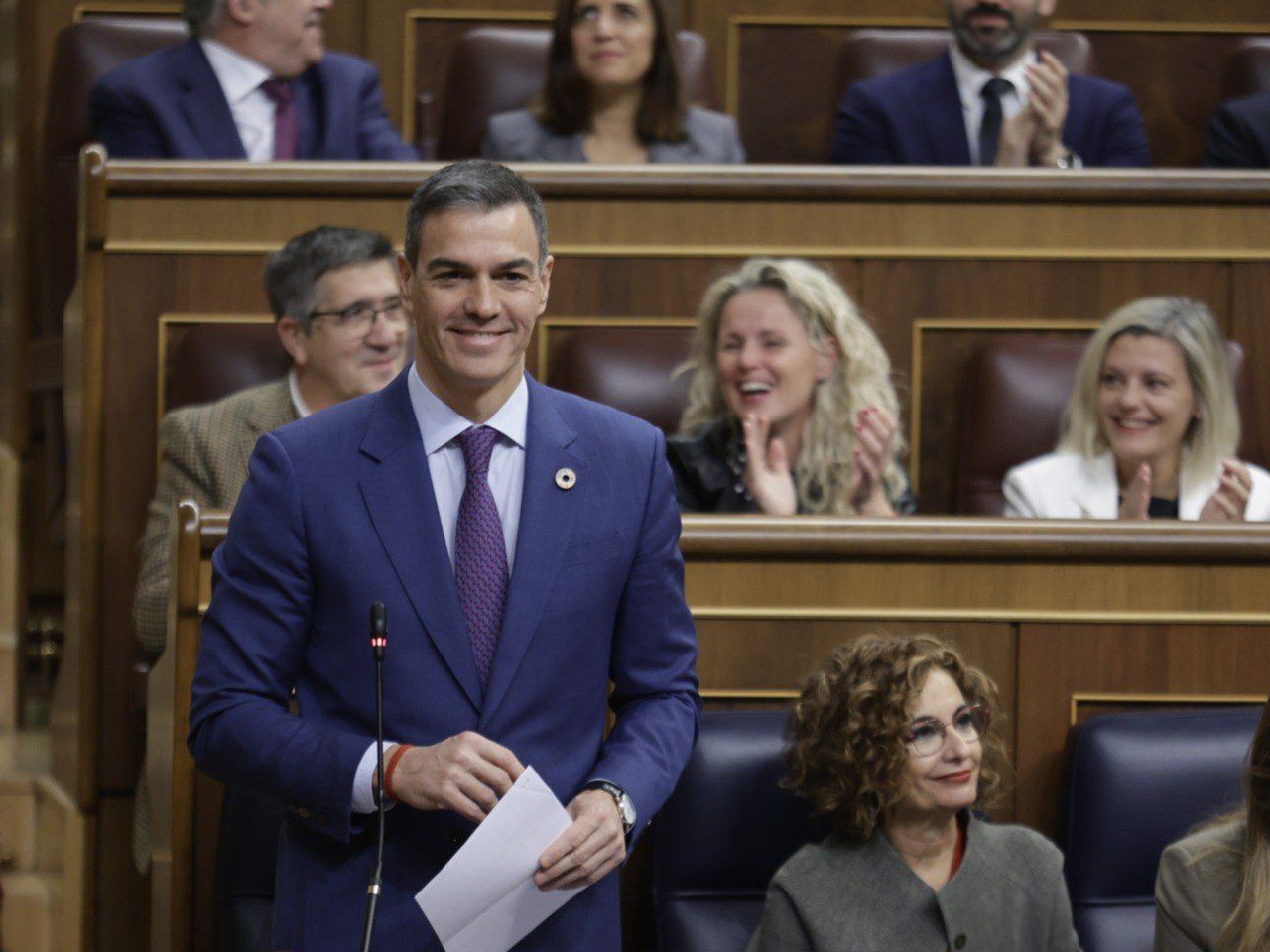 Pedro Sánchez en una sessió al Congrés del Diputats.