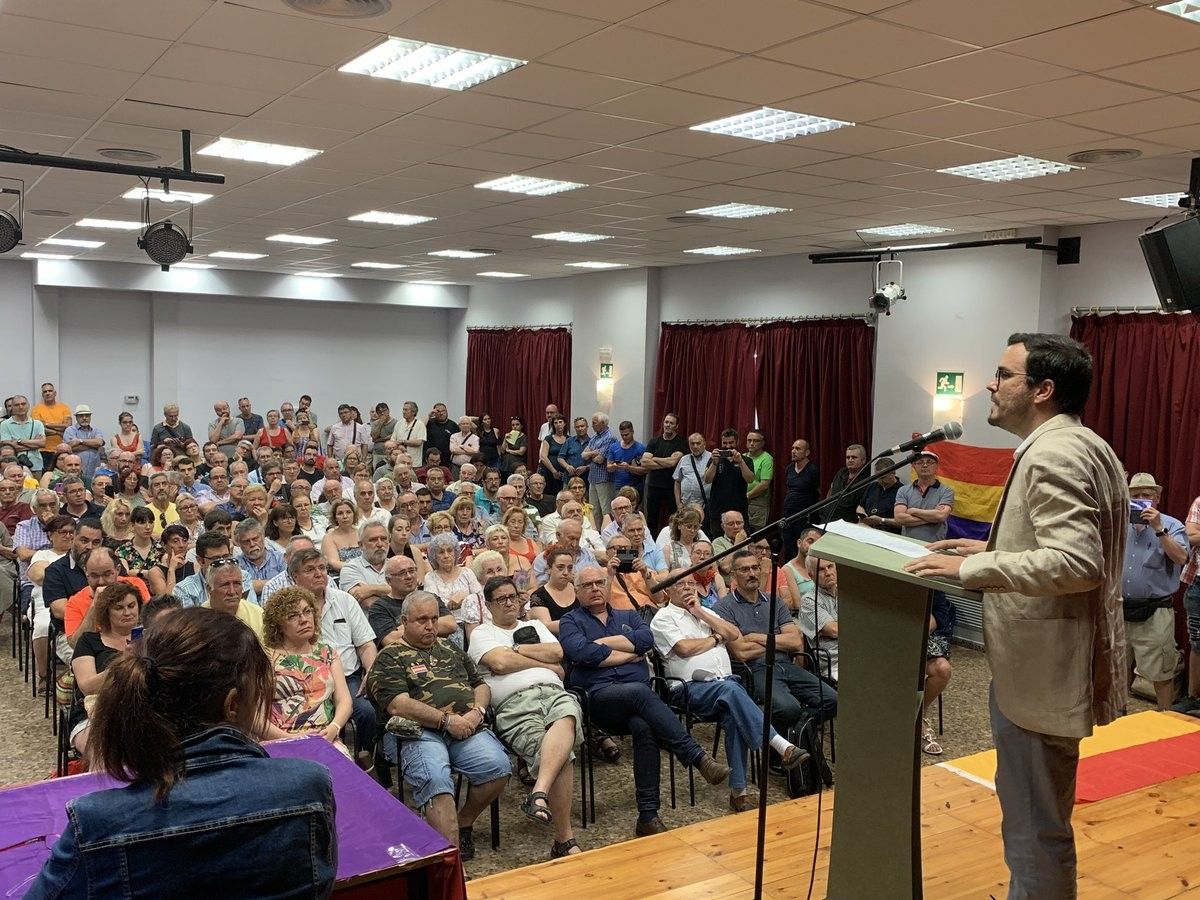 Alberto Garzón, a l'assemblea d'Esquerra Unida de Catalunya aquest dimecres