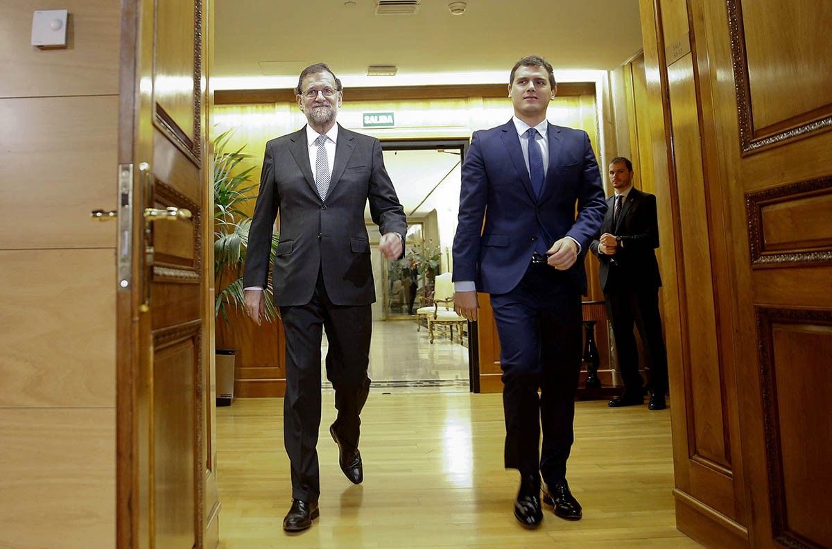 Mariano Rajoy amb Albert Rivera, en una reunió recent.