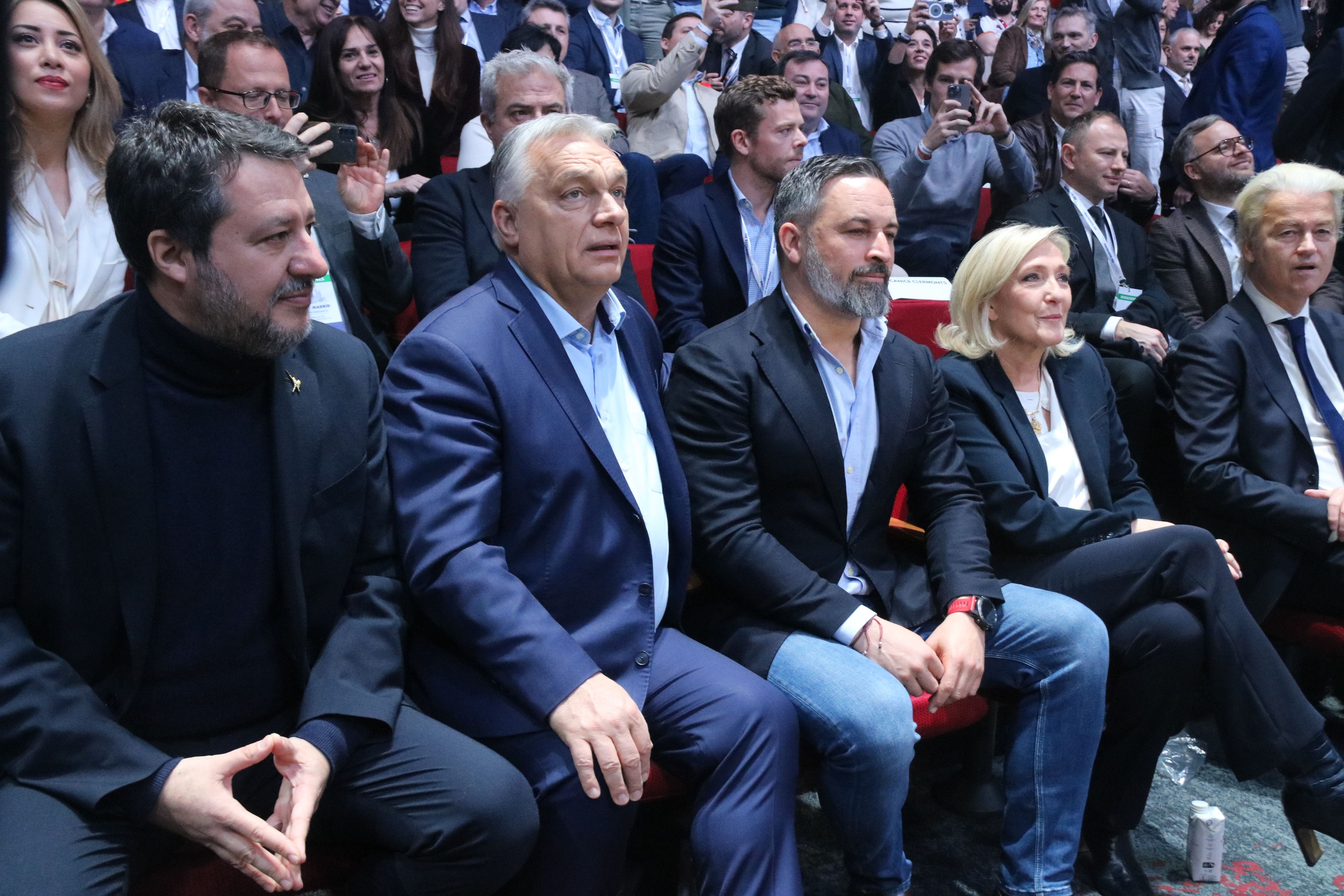 Salvini, Orban, Abascal i Le Pen, a la cimera de l'extrema dreta a Madrid