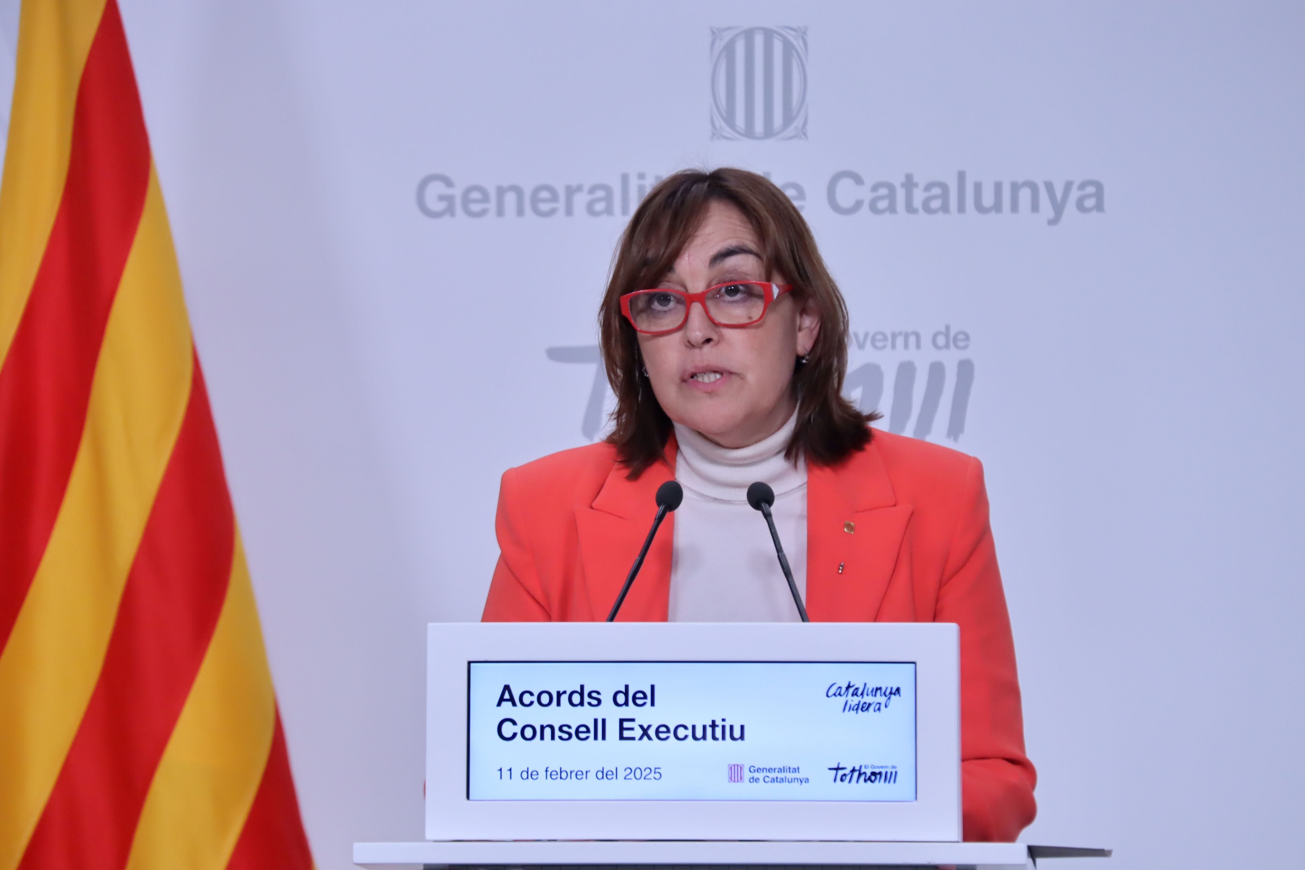 La portaveu i consellera de Territori, Sílvia Paneque, aquest dimarts després del consell executiu