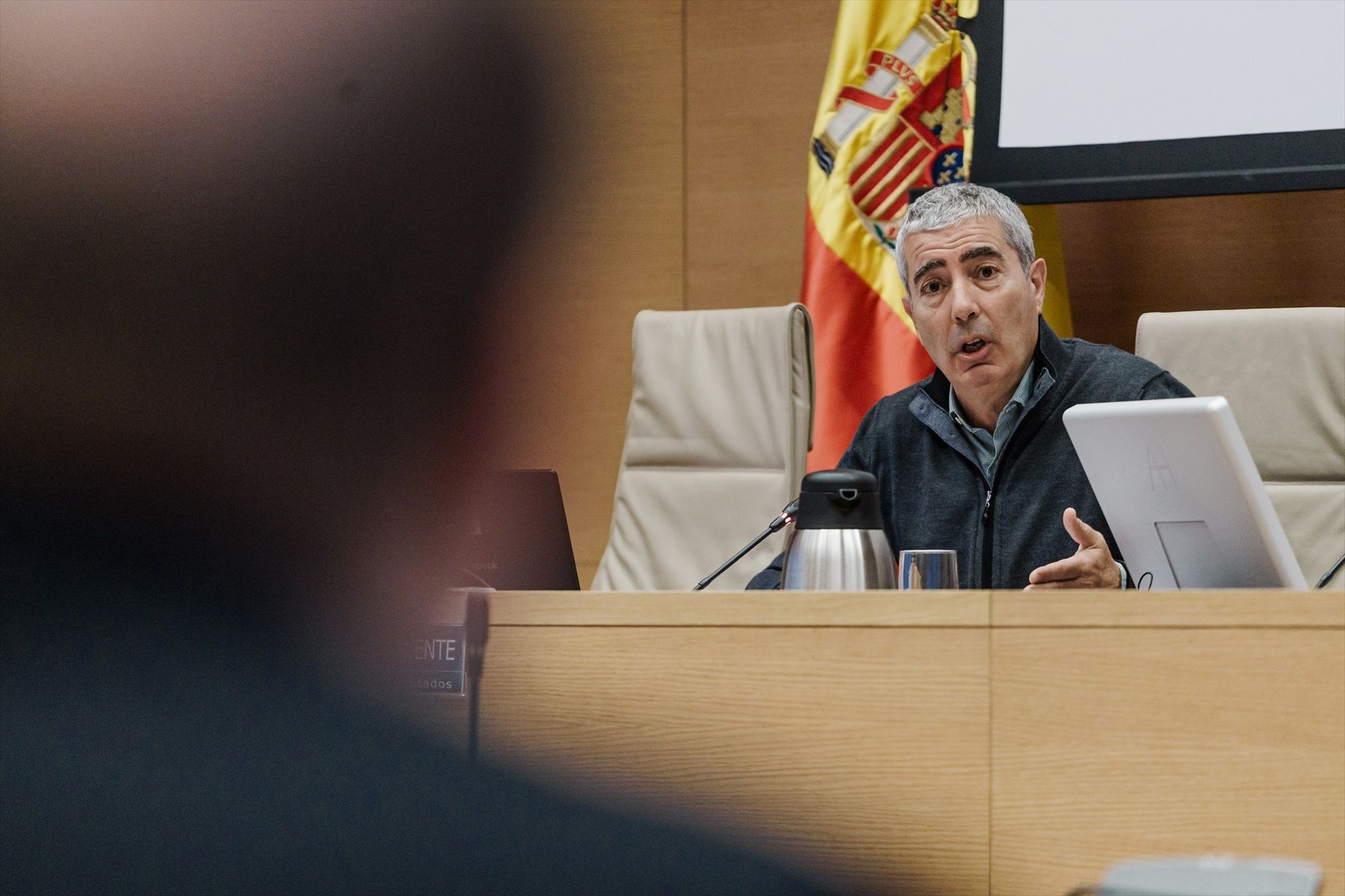 Joan Pau Miquel, exconseller delegat del BPA, aquest dimarts al Congrés.