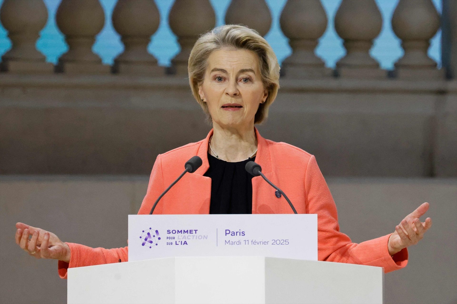 Ursula Von der Leyen, aquest dimarts a París.