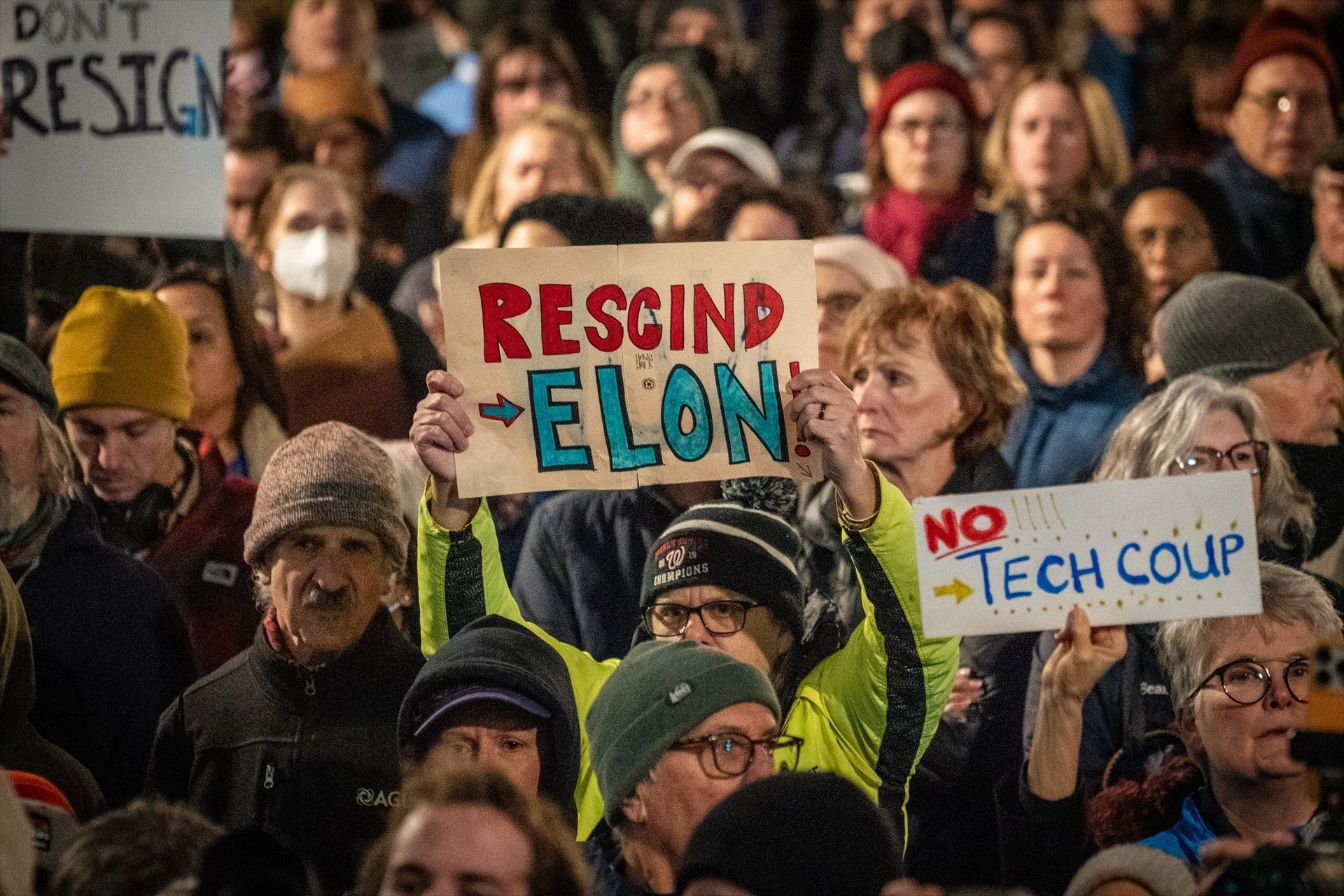 Protestes per les retallades de Trump i Musk a l'administració