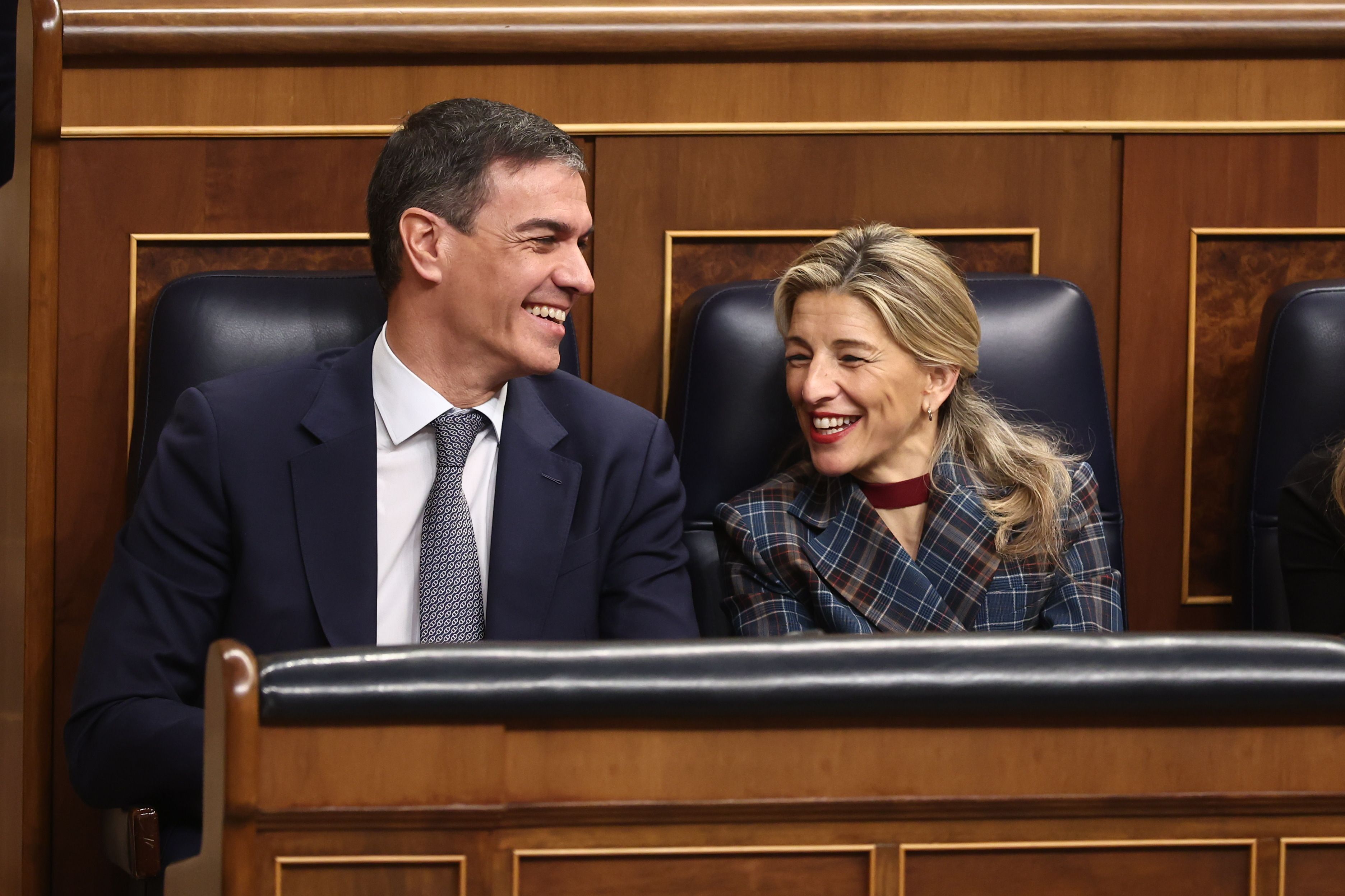 Pedro Sánchez i Yolanda Díaz, aquest dimecres al Congrés