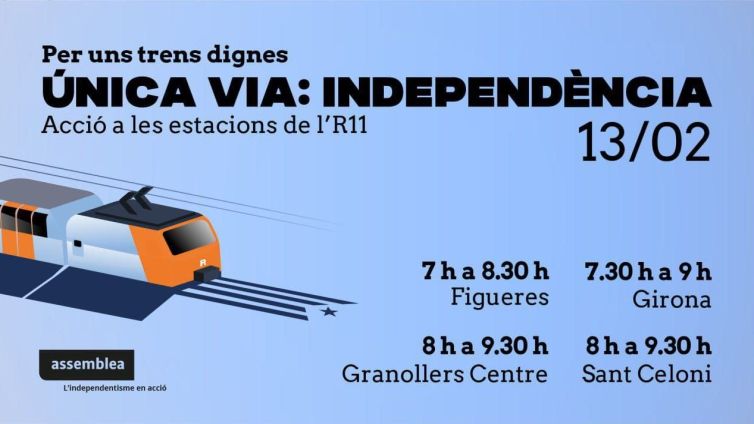 Cartell de la convocatòria "Única Via : Independència"