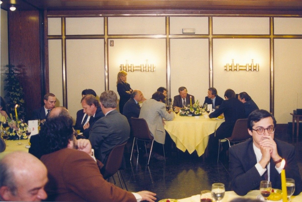 Sopar del Cercle d'Economia, amb Putin a la taula de l'esquerra. 