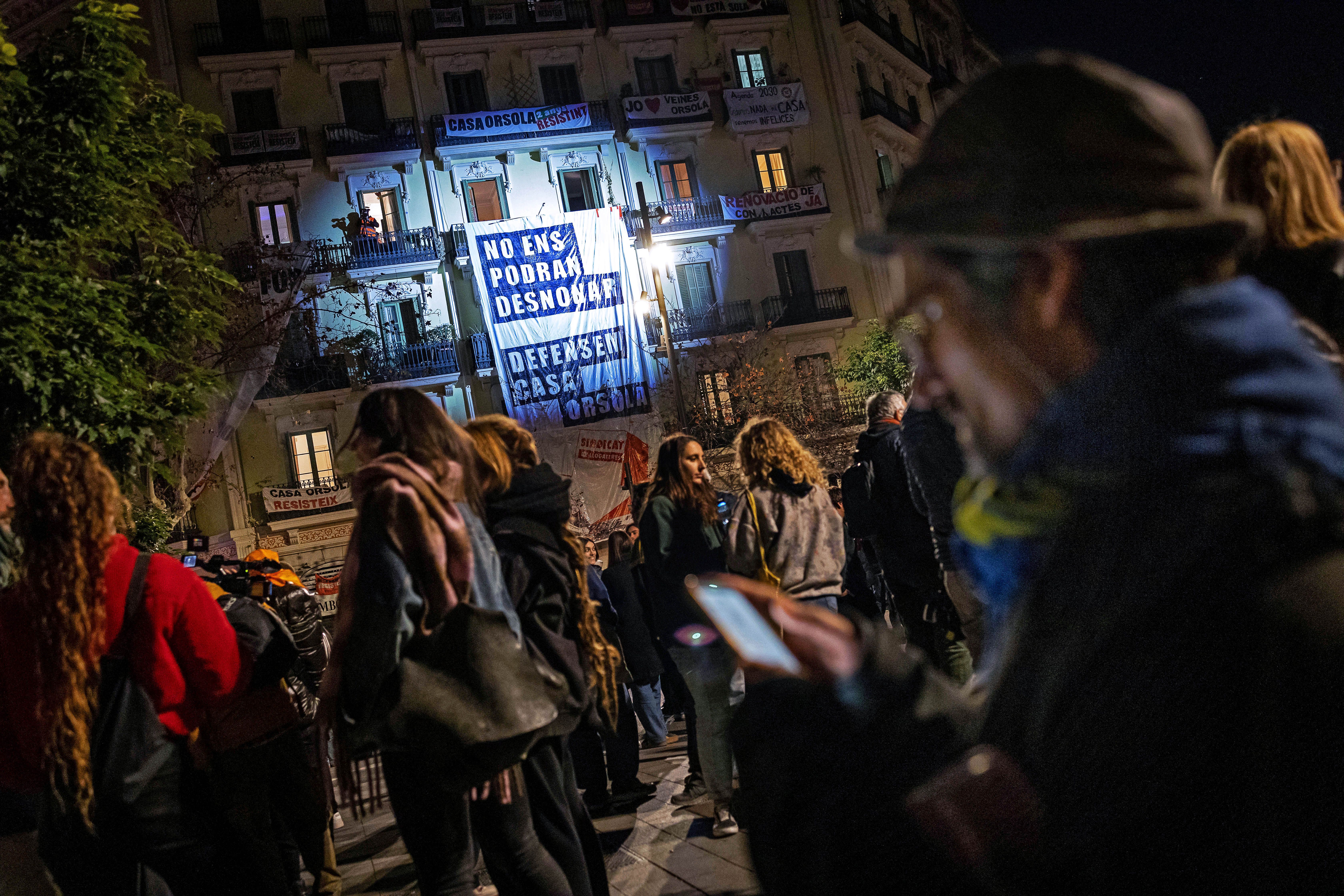 Imatge d'arxiu d'una de les protestes a la Casa Orsola