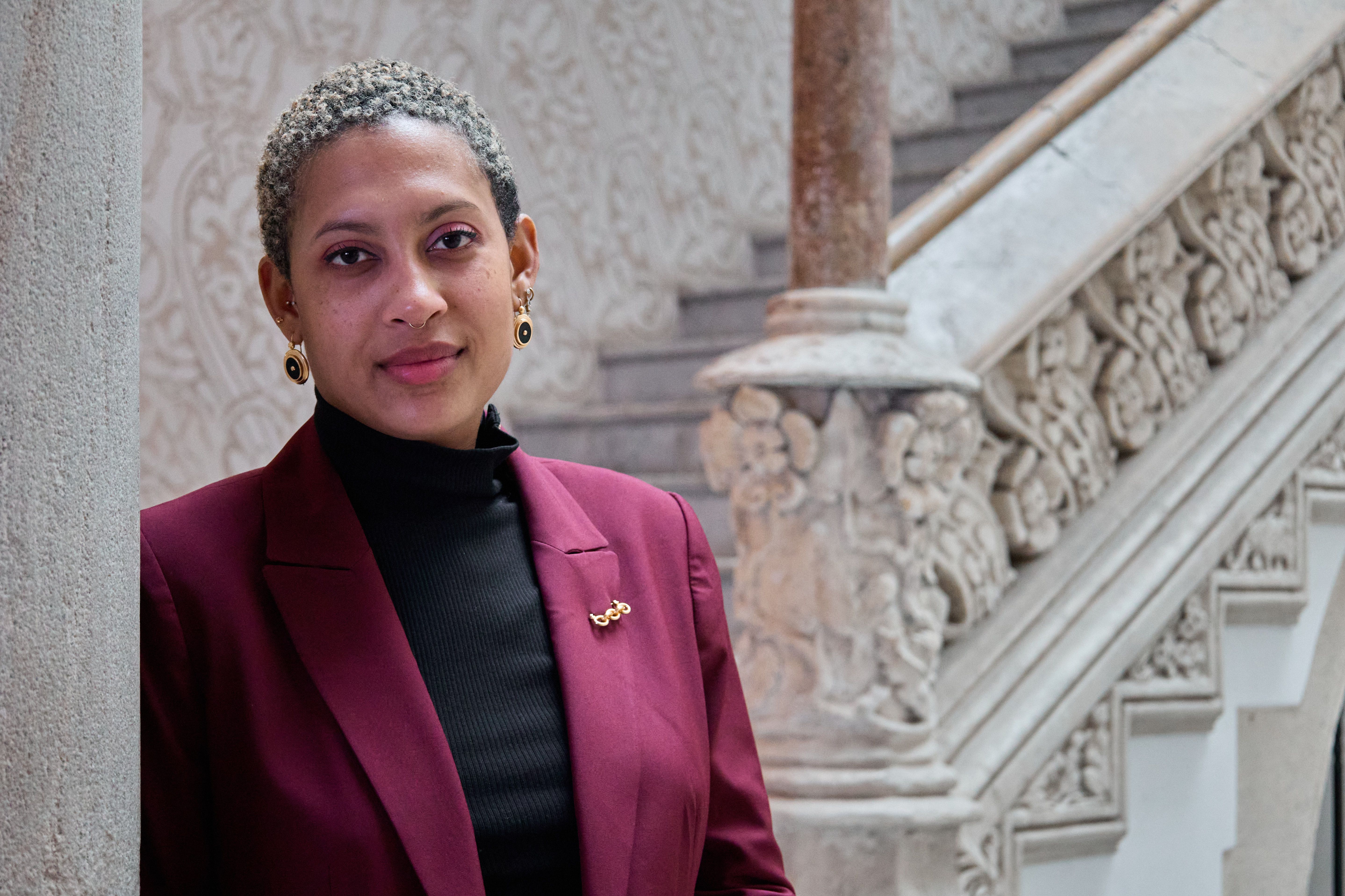 Aude Darnal, fotografiada al Palau Macaya.