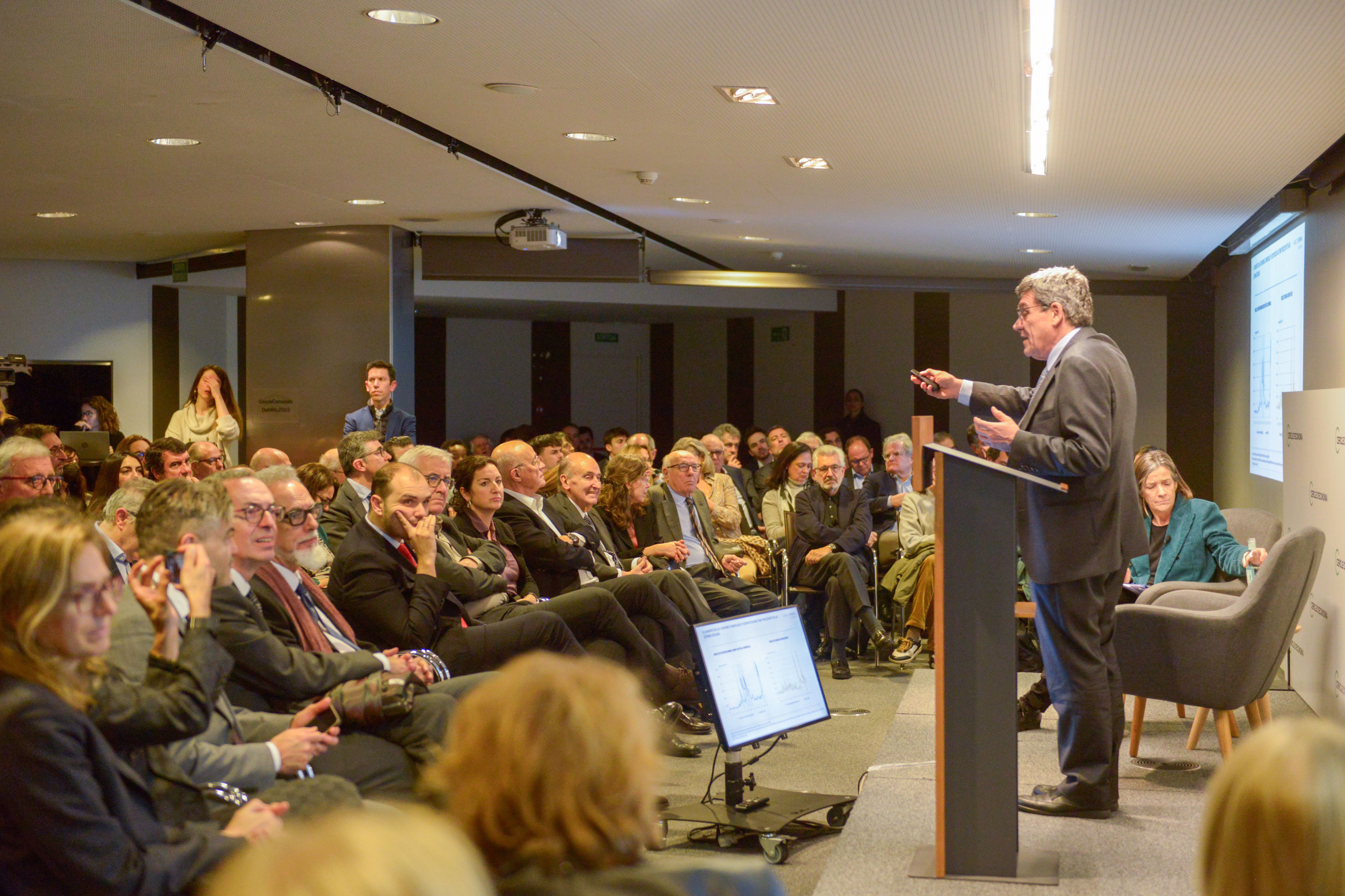 José Luis Escrivá, aquest dijous al Cercle d'Economia.