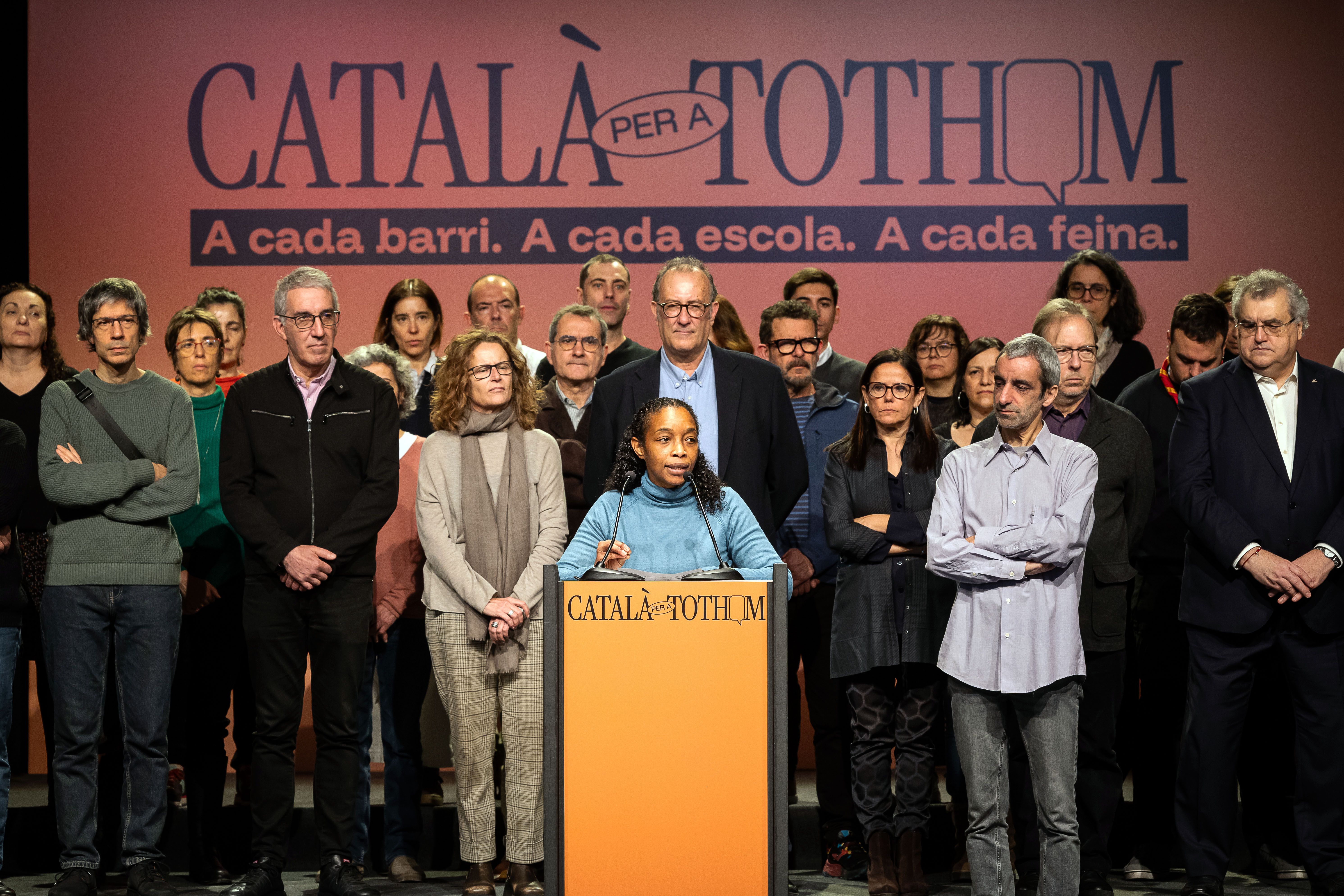 Acte Català per a tothom Òmnium Cultural Xavier Antich Josep Santacreu Xavier Panés