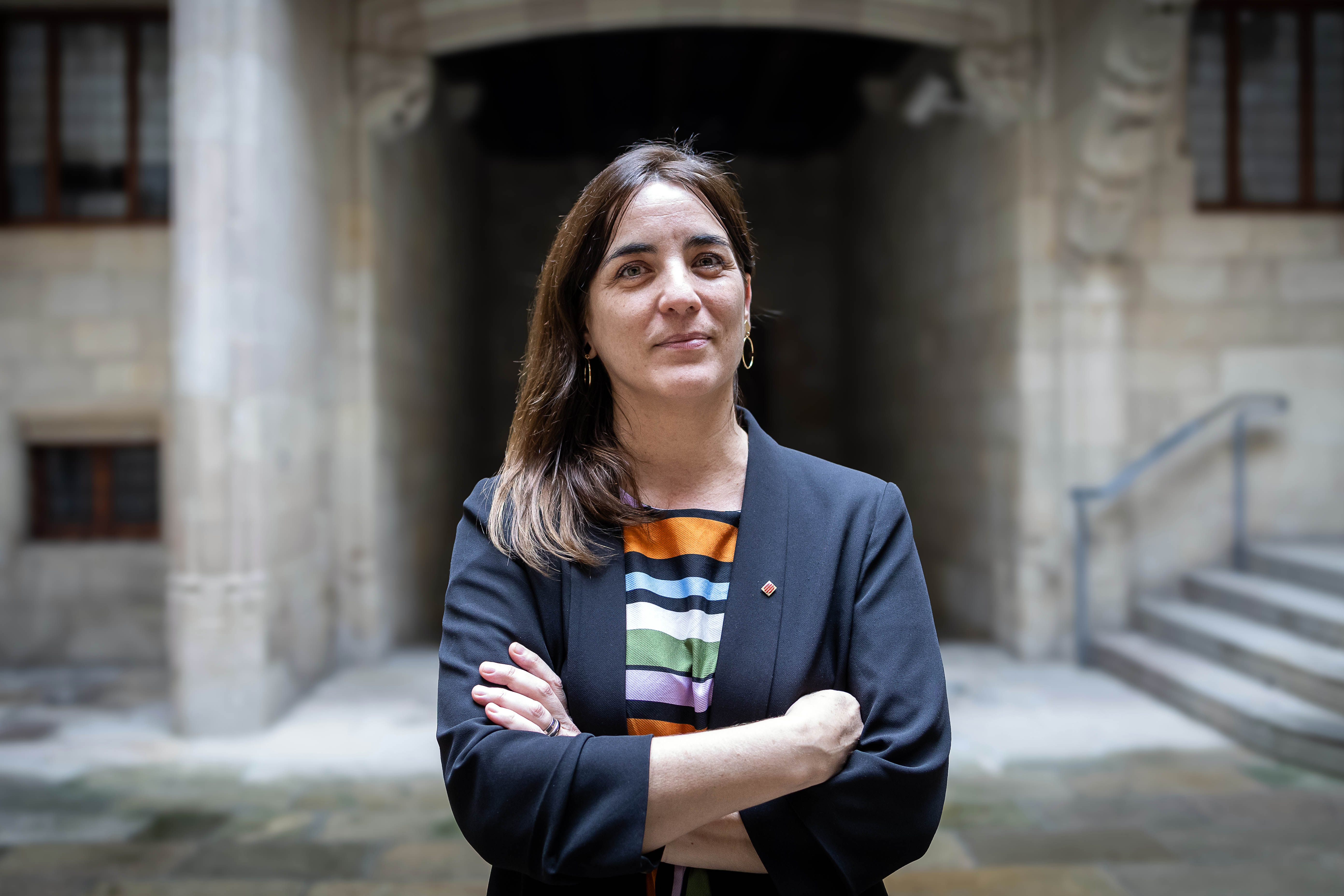 Núria Montserrat, fotografiada al Palau de la Generalitat